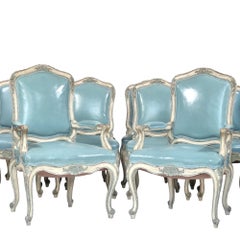 Set of Ten 19th Century Louis XV-style French Chairs