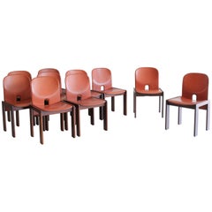 Set of Ten Afra & Tobia Scarpa Dining Chairs