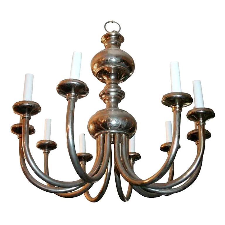 Lampadario Moderno placcato in argento