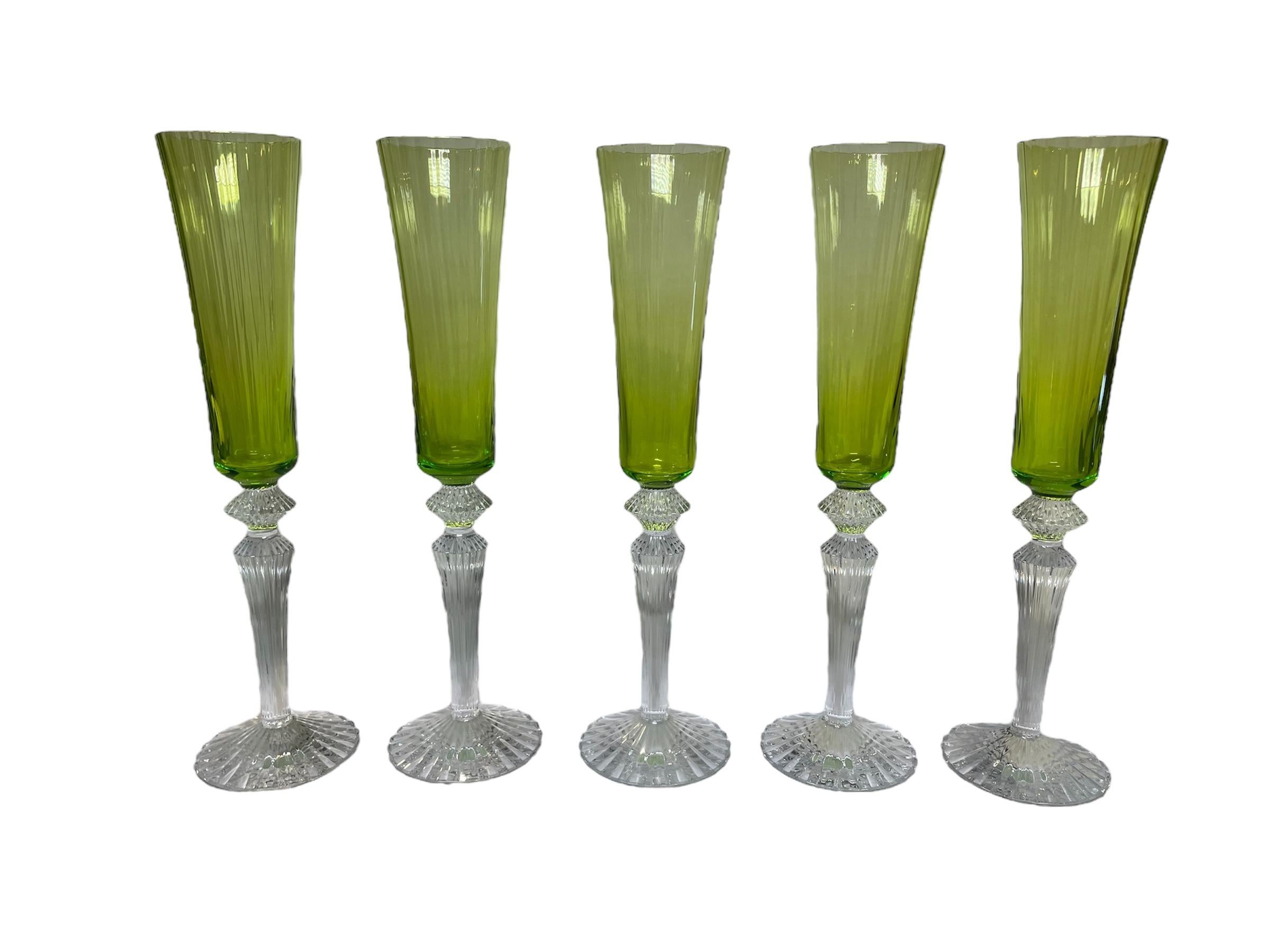 Juego de diez flautas Baccarat Mille Nuits Flutissimo en venta 6