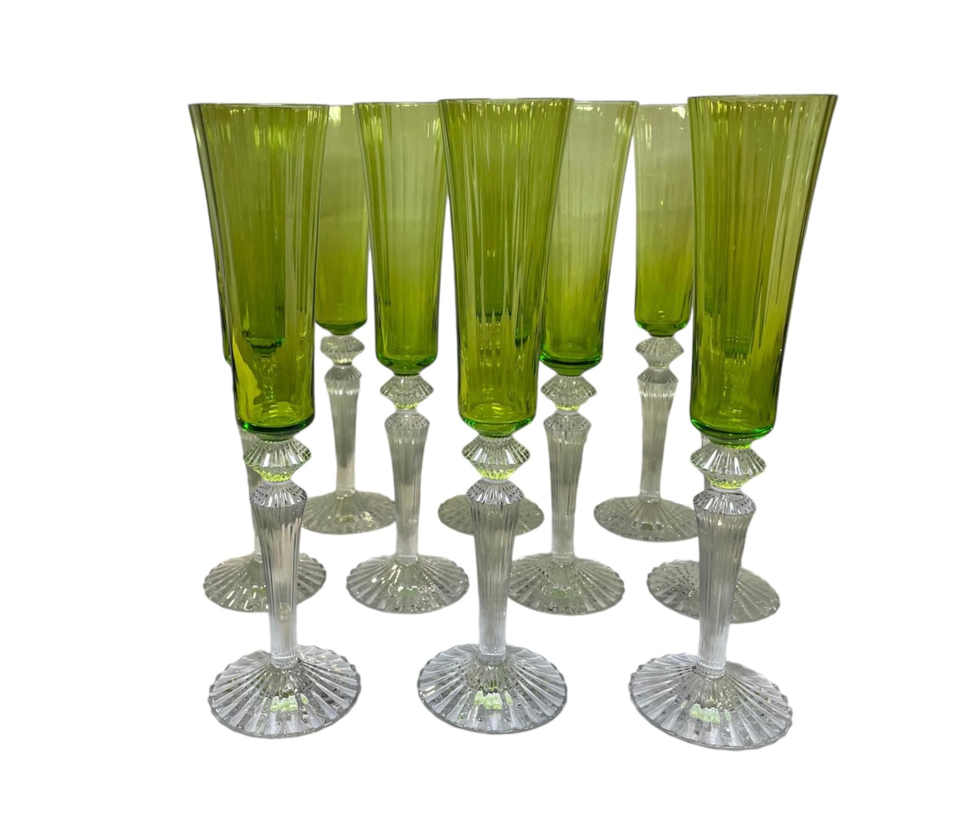 Juego de diez flautas Baccarat Mille Nuits Flutissimo en venta 10
