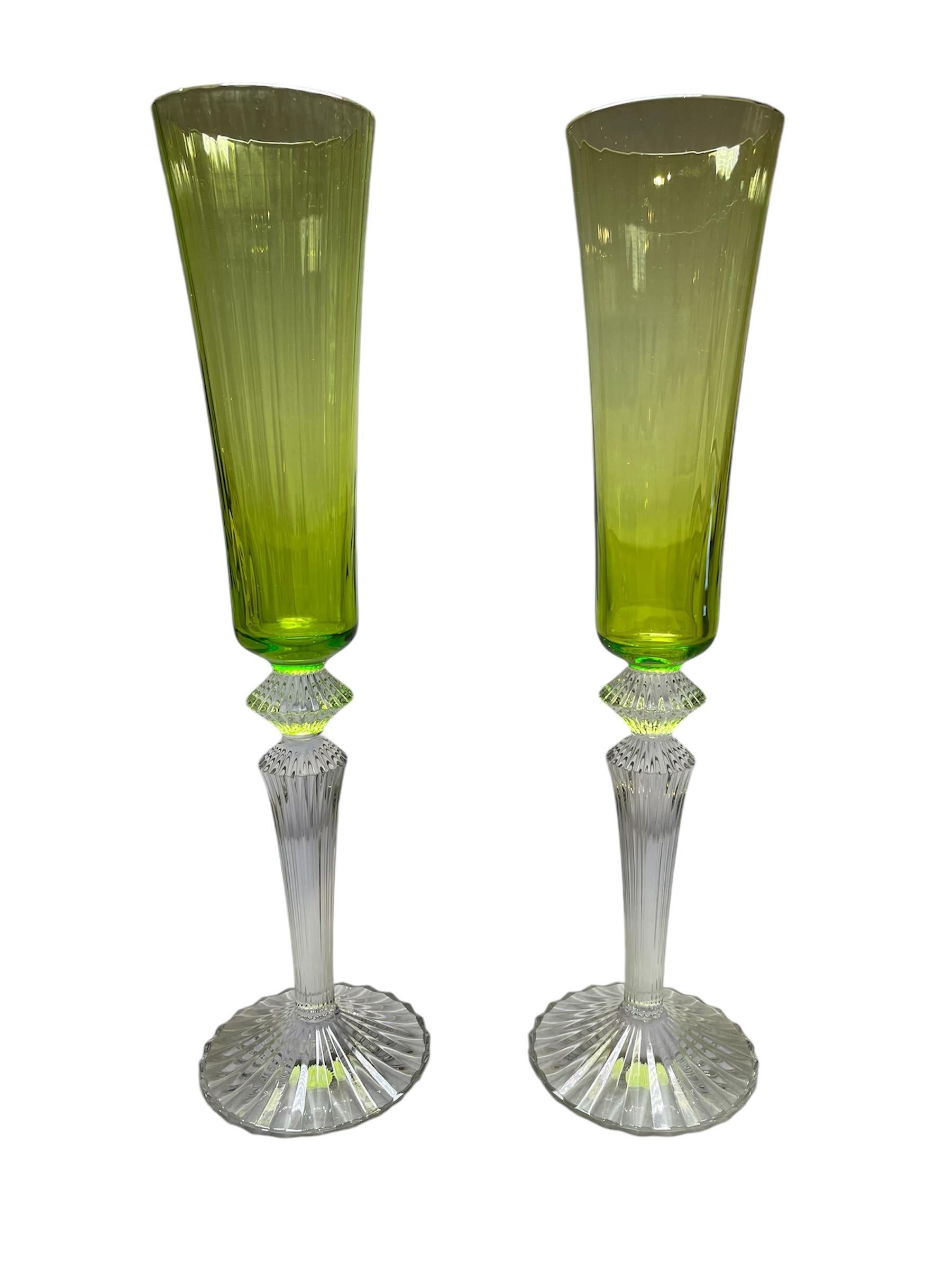 Juego de diez flautas Baccarat Mille Nuits Flutissimo en venta 1