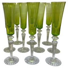 Set von zehn Baccarat Mille Nuits Flutissimo-Flöten