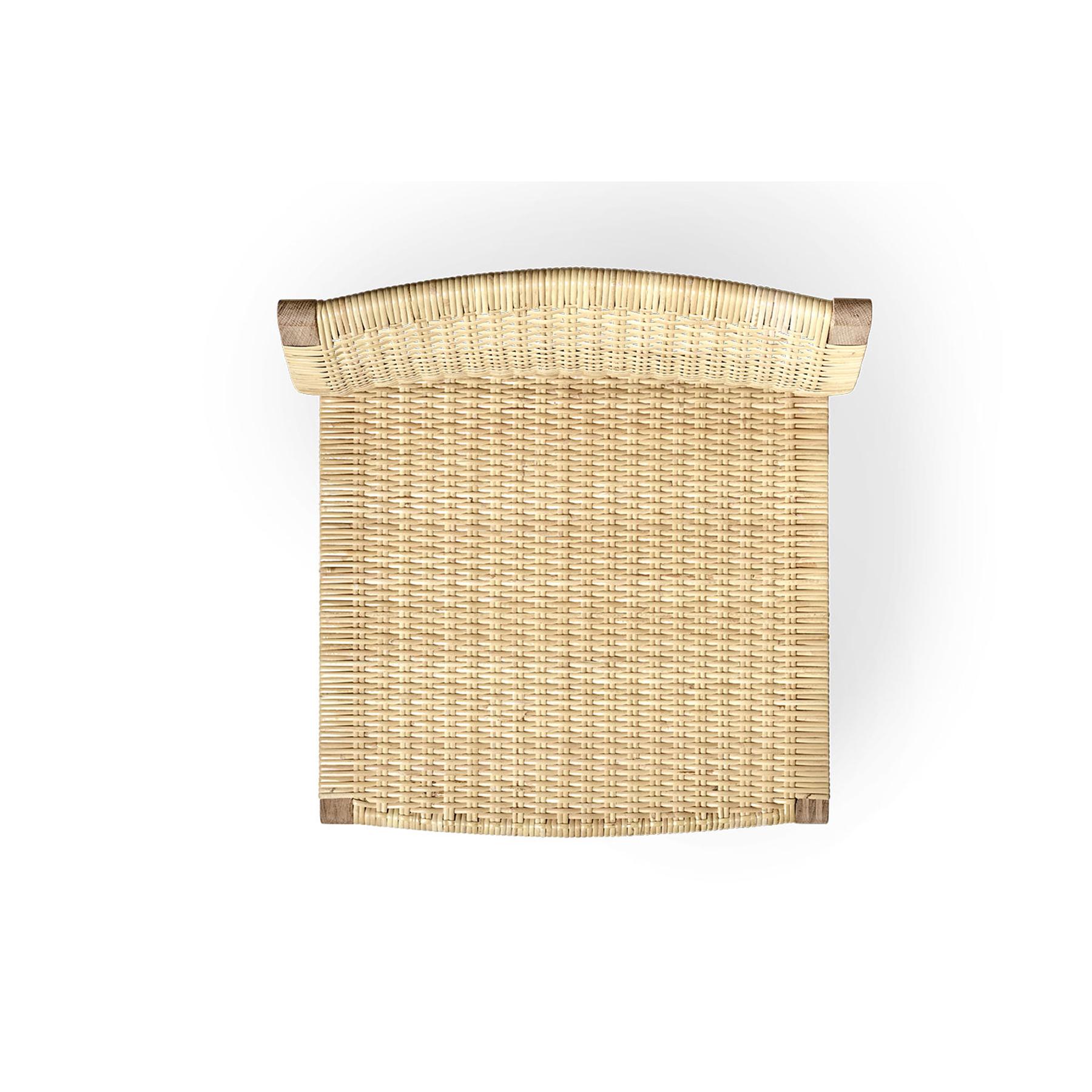 Danese Set di dieci sedie da pranzo Børge Mogensen 61 in Oak e vimini di canna intrecciato in vendita