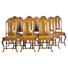 SET OF TEN CHAIRS  Portuguese, 20th Century