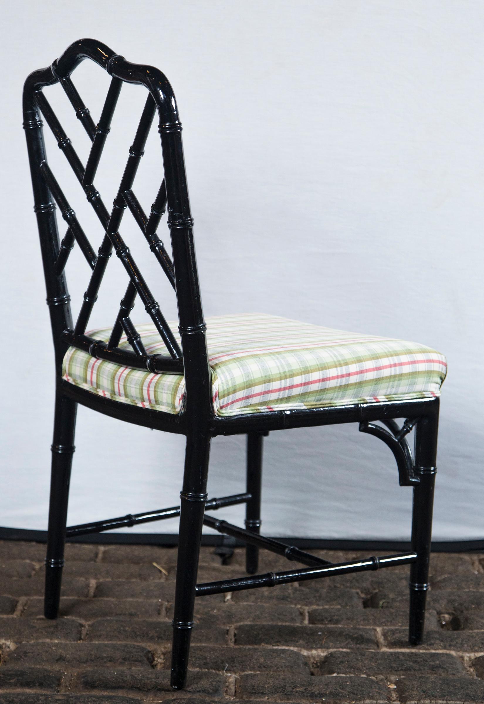 black chippendale chairs