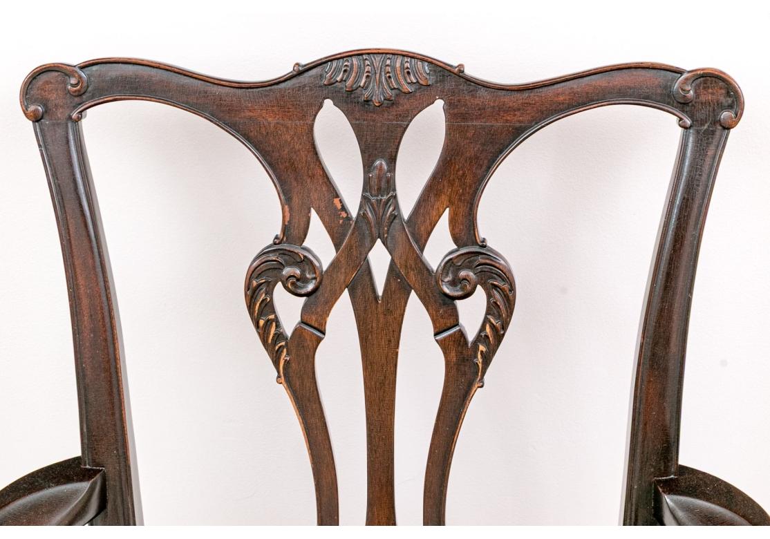 Set Of Ten Chippendale Style Dining Chairs for Restoration in vendita 6