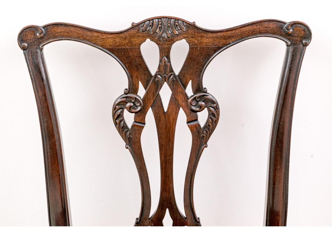 Set Of Ten Chippendale Style Dining Chairs for Restoration in vendita 7
