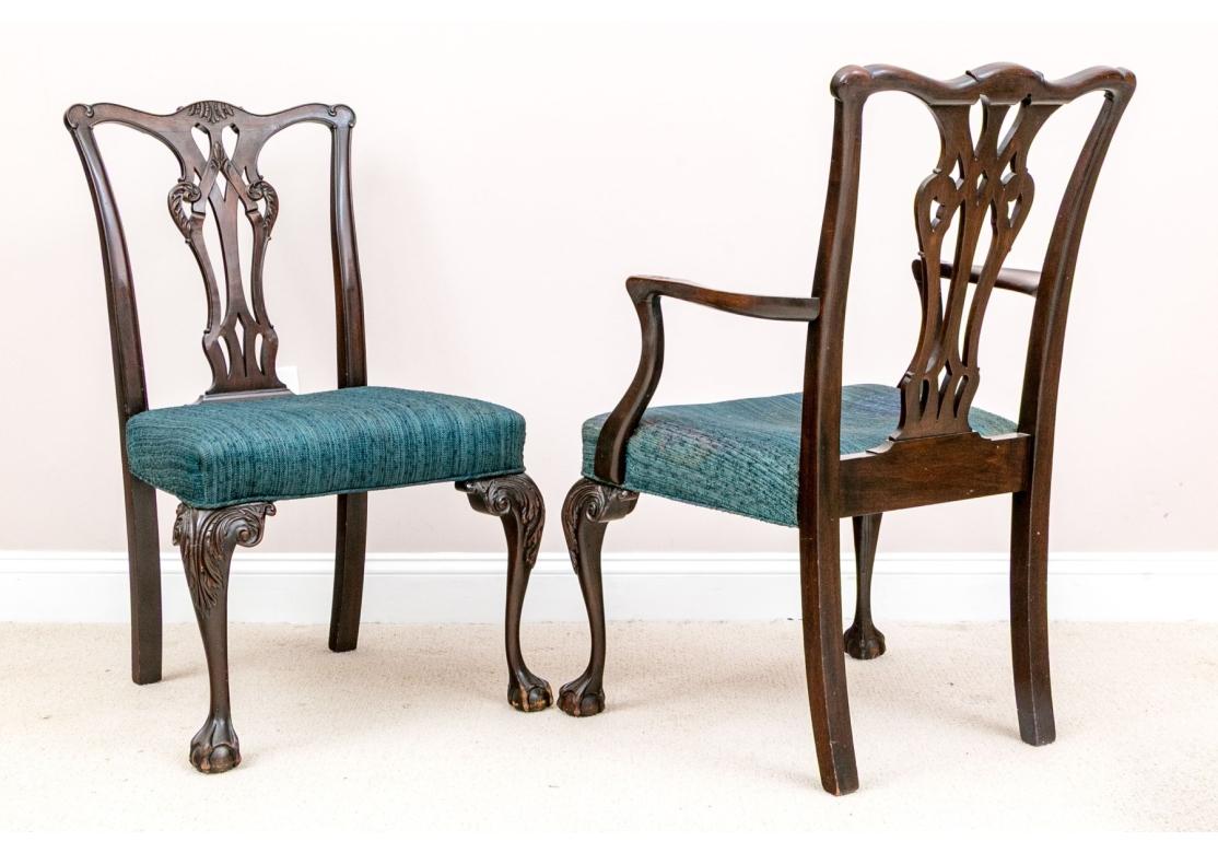 Set Of Ten Chippendale Style Dining Chairs for Restoration in vendita 9