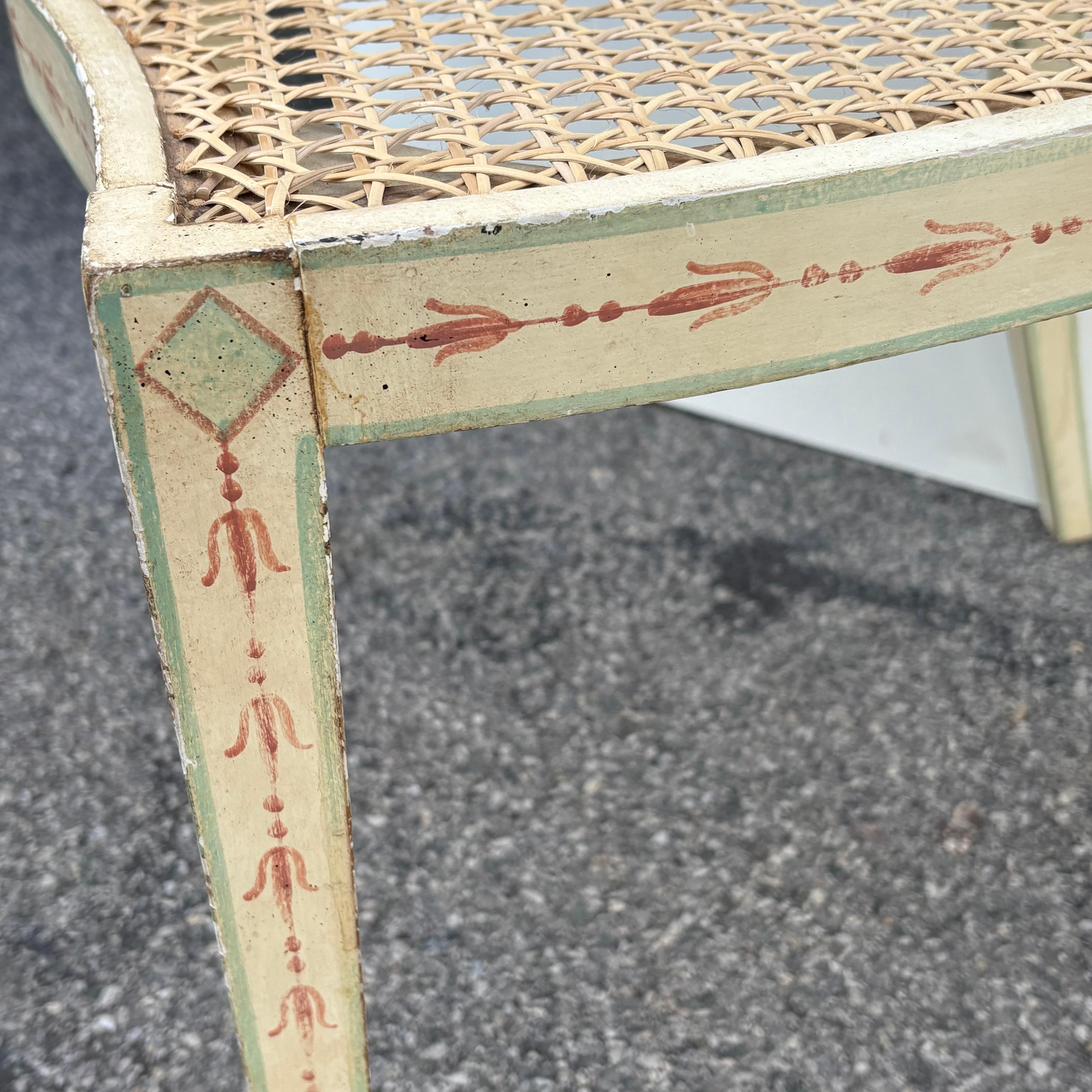 Set of Ten Custom-Painted Italian Dining Chairs, c.1950s For Sale 5