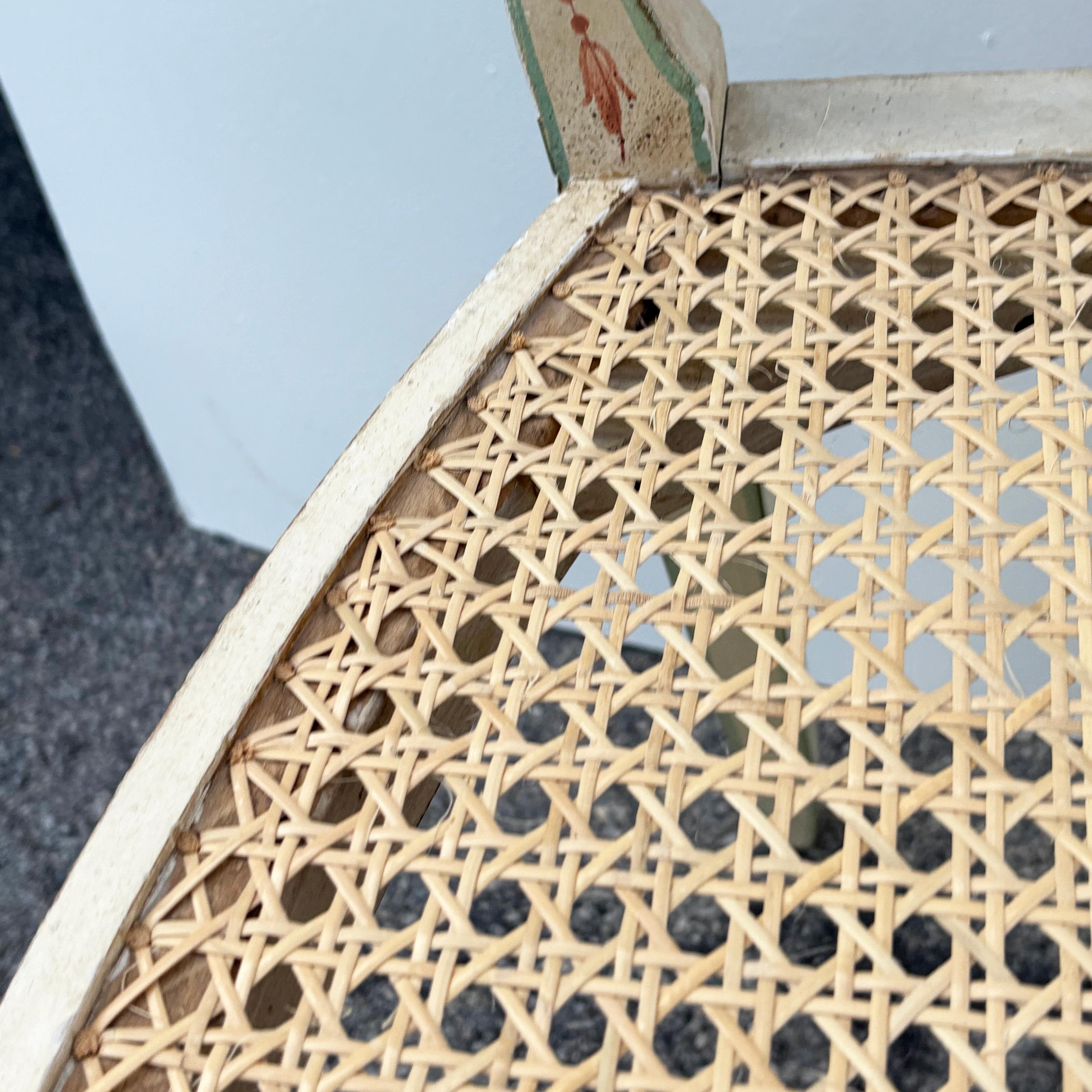 Set of Ten Custom-Painted Italian Dining Chairs, c.1950s For Sale 2