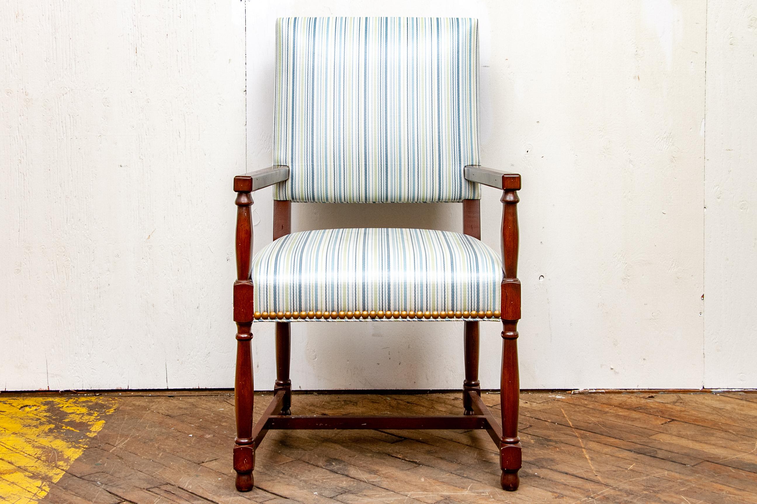 Set of Ten Custom Upholstered  Tavern Style Chairs 4