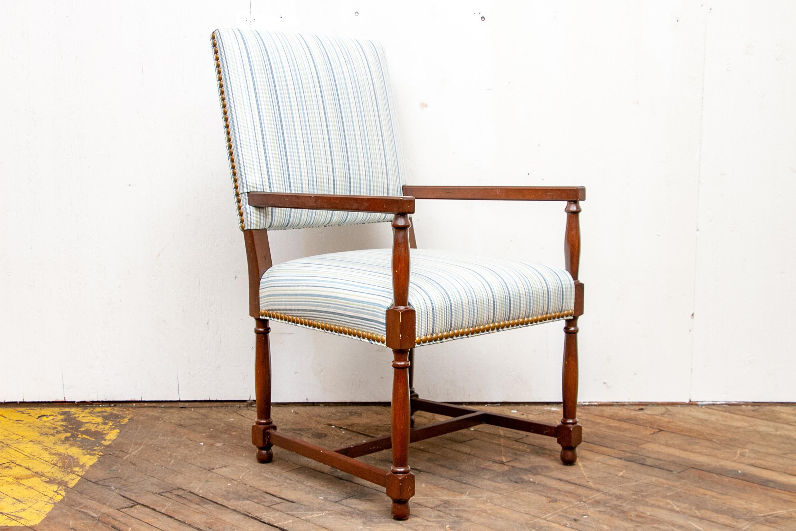 Set of Ten Custom Upholstered  Tavern Style Chairs 6