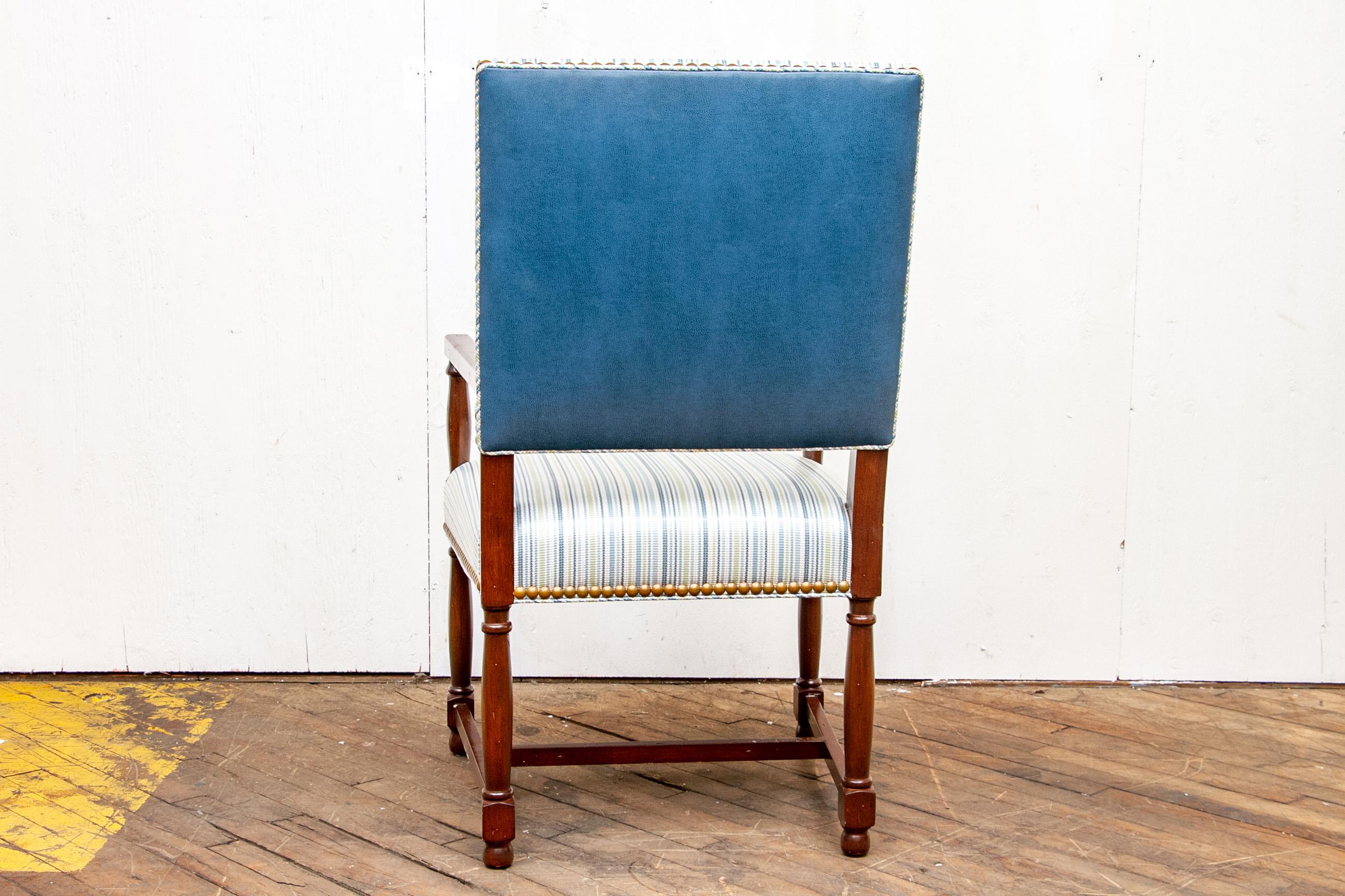 Mahogany Set of Ten Custom Upholstered  Tavern Style Chairs