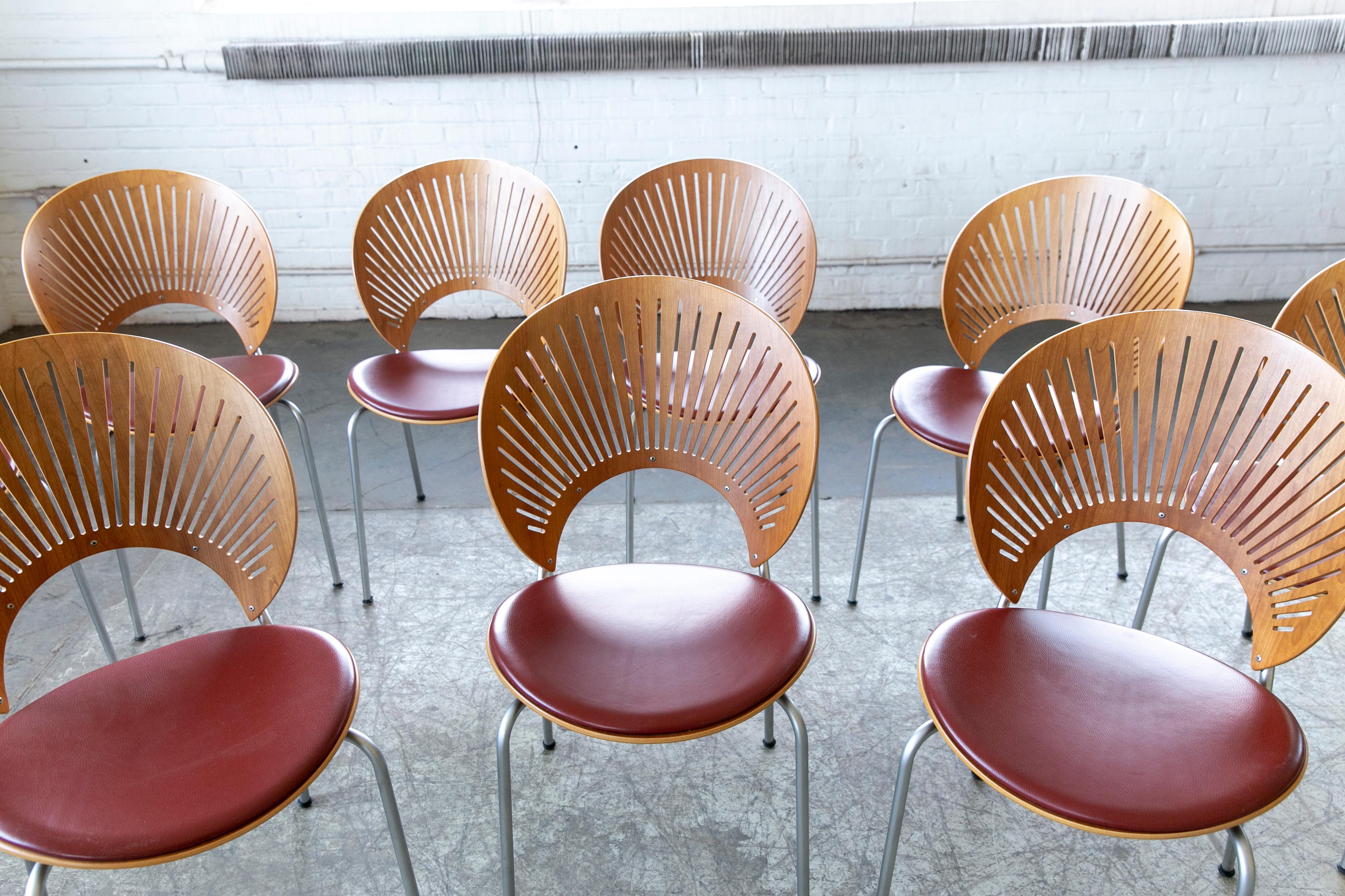 Ensemble de dix chaises de salle à manger danoises modèle Trinidad par Nana Ditzel en vente 3