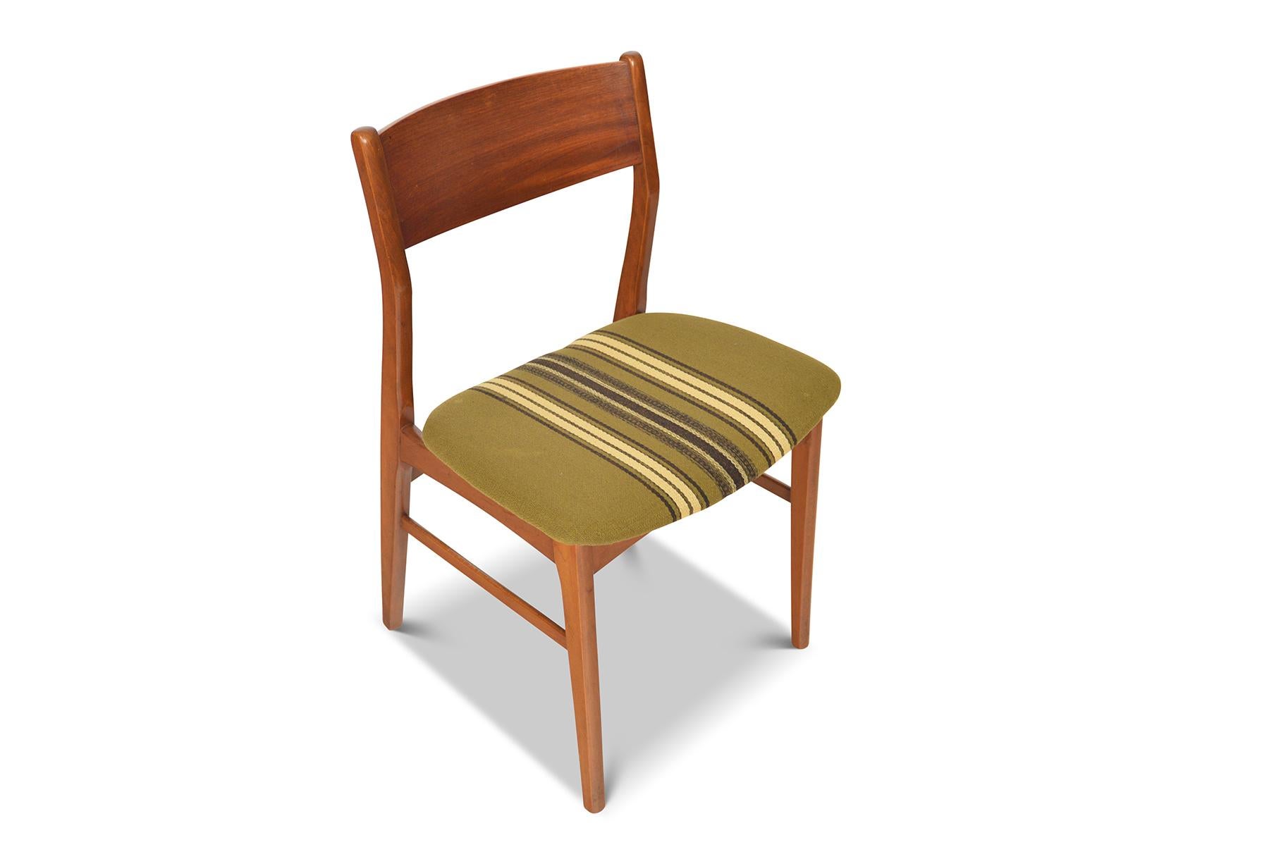 Set of Ten Danish Modern Dining Chairs in Teak and Beech In Good Condition In Berkeley, CA
