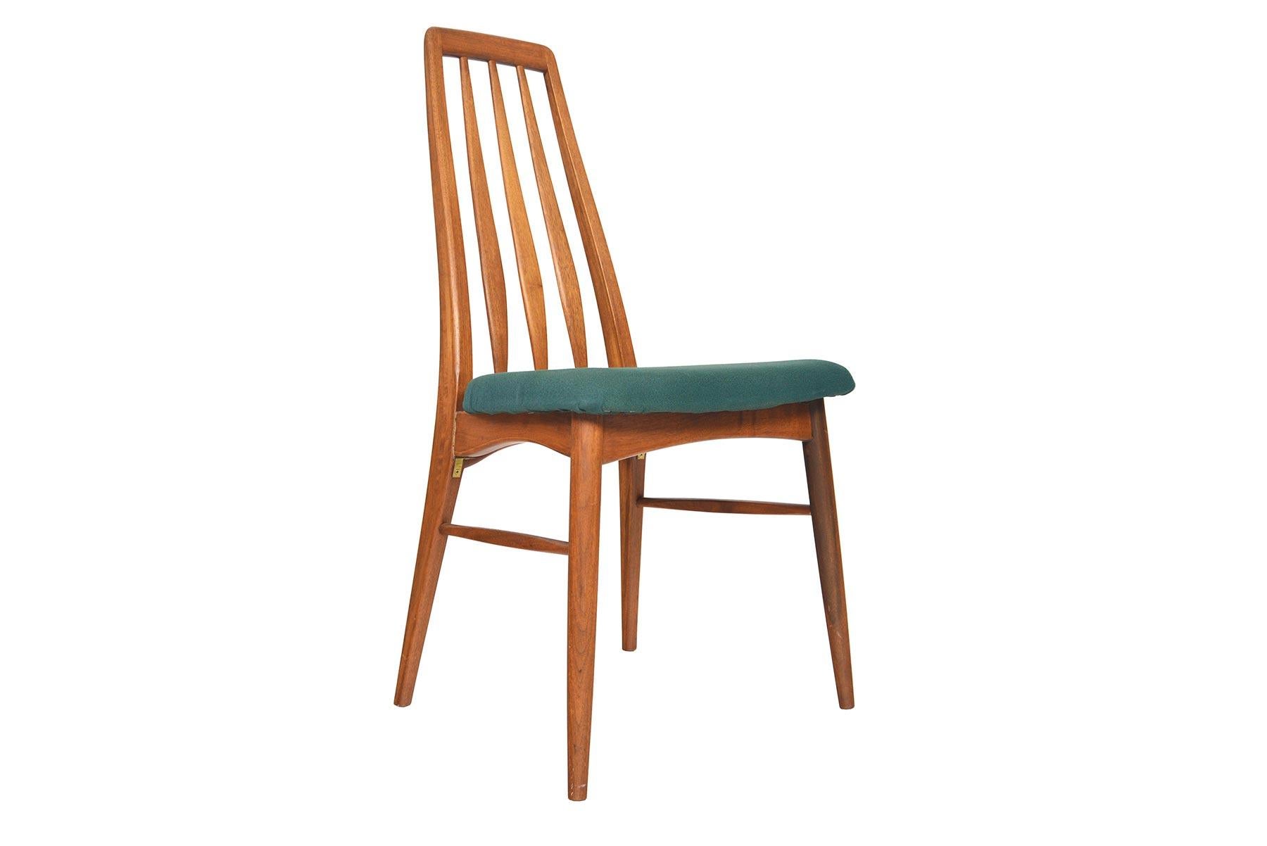 20th Century Set of Ten Danish Modern Eva Highback Dining Chairs in Walnut by Niels Koefoed
