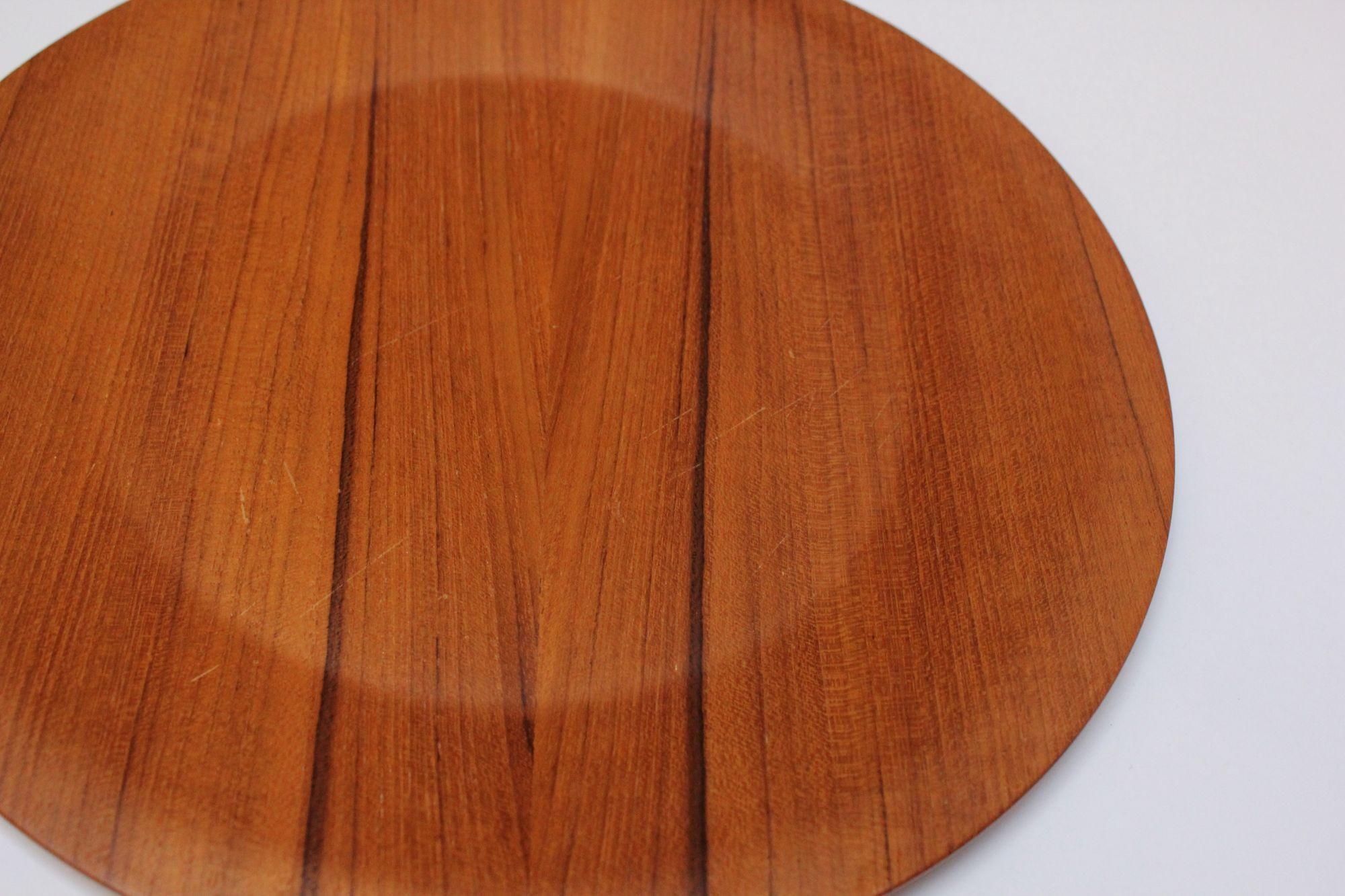 Set of Ten Danish Modern Teak Dinner Plates by Langva For Sale 15