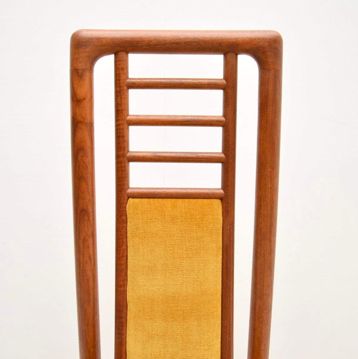 Set of Ten Danish Vintage Teak Dining Chairs For Sale 4