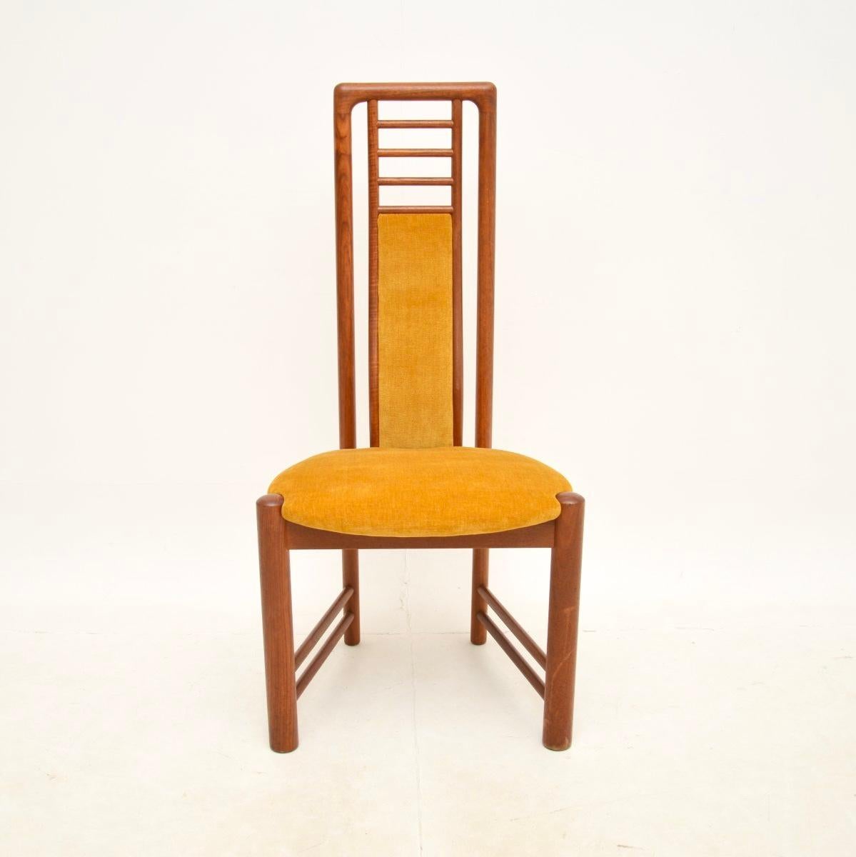 Late 20th Century Set of Ten Danish Vintage Teak Dining Chairs For Sale