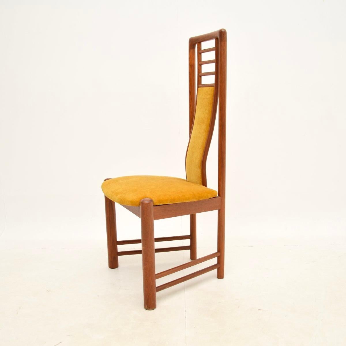 Set of Ten Danish Vintage Teak Dining Chairs For Sale 1