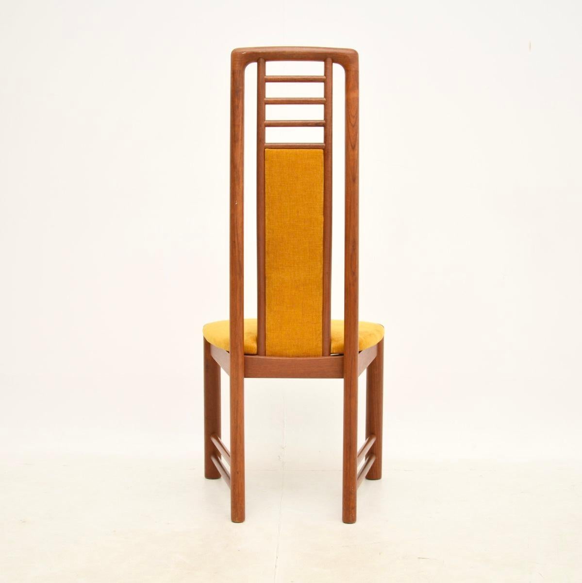 Set of Ten Danish Vintage Teak Dining Chairs For Sale 2
