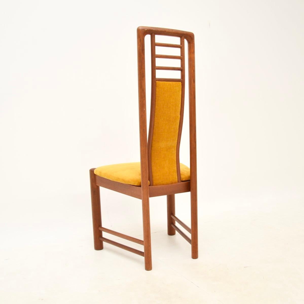 Set of Ten Danish Vintage Teak Dining Chairs For Sale 3