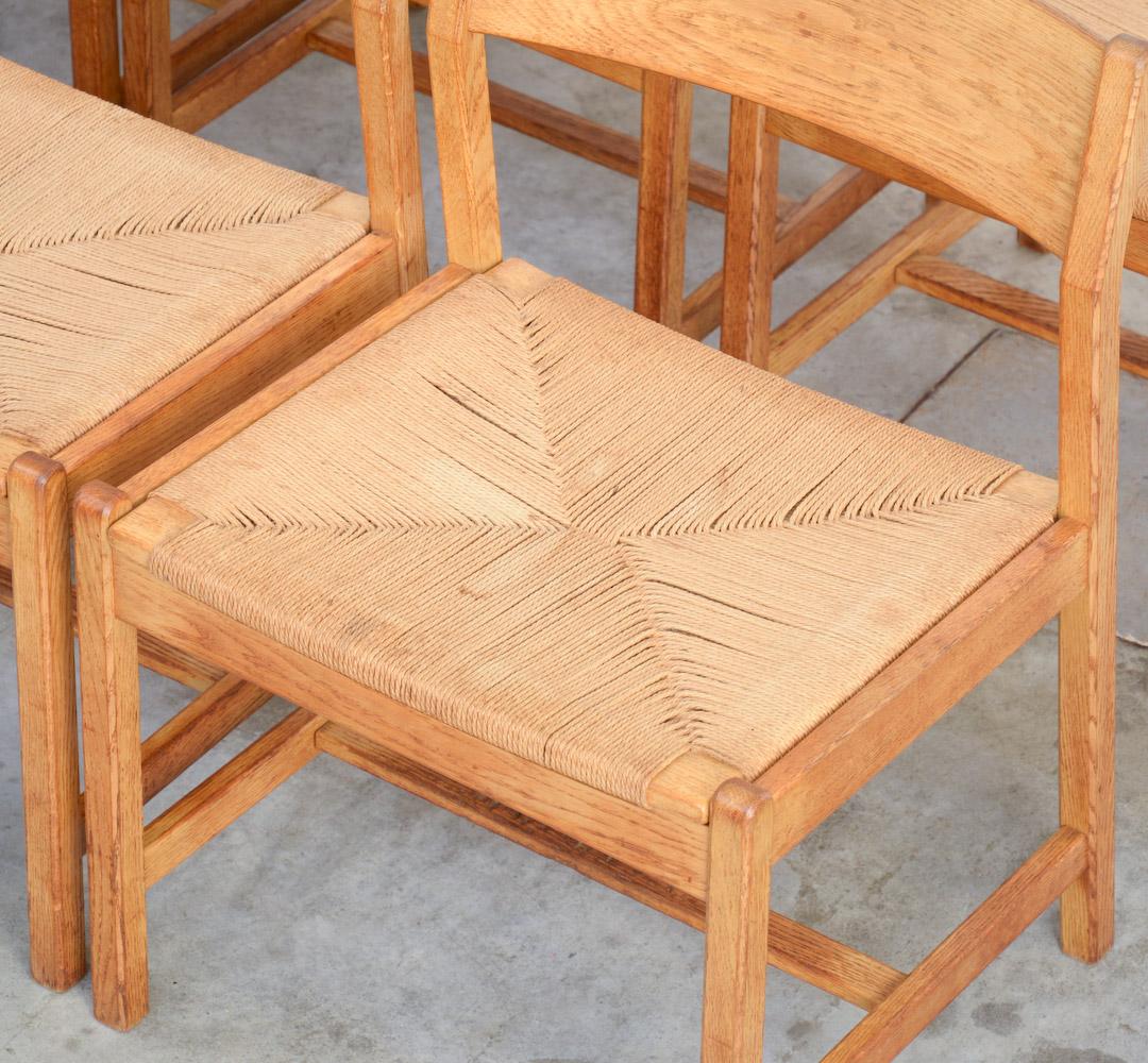 Seagrass Set of Ten Dining Chairs by Borge Mogensen for C.M. Madsens Fabrikker, Denmark