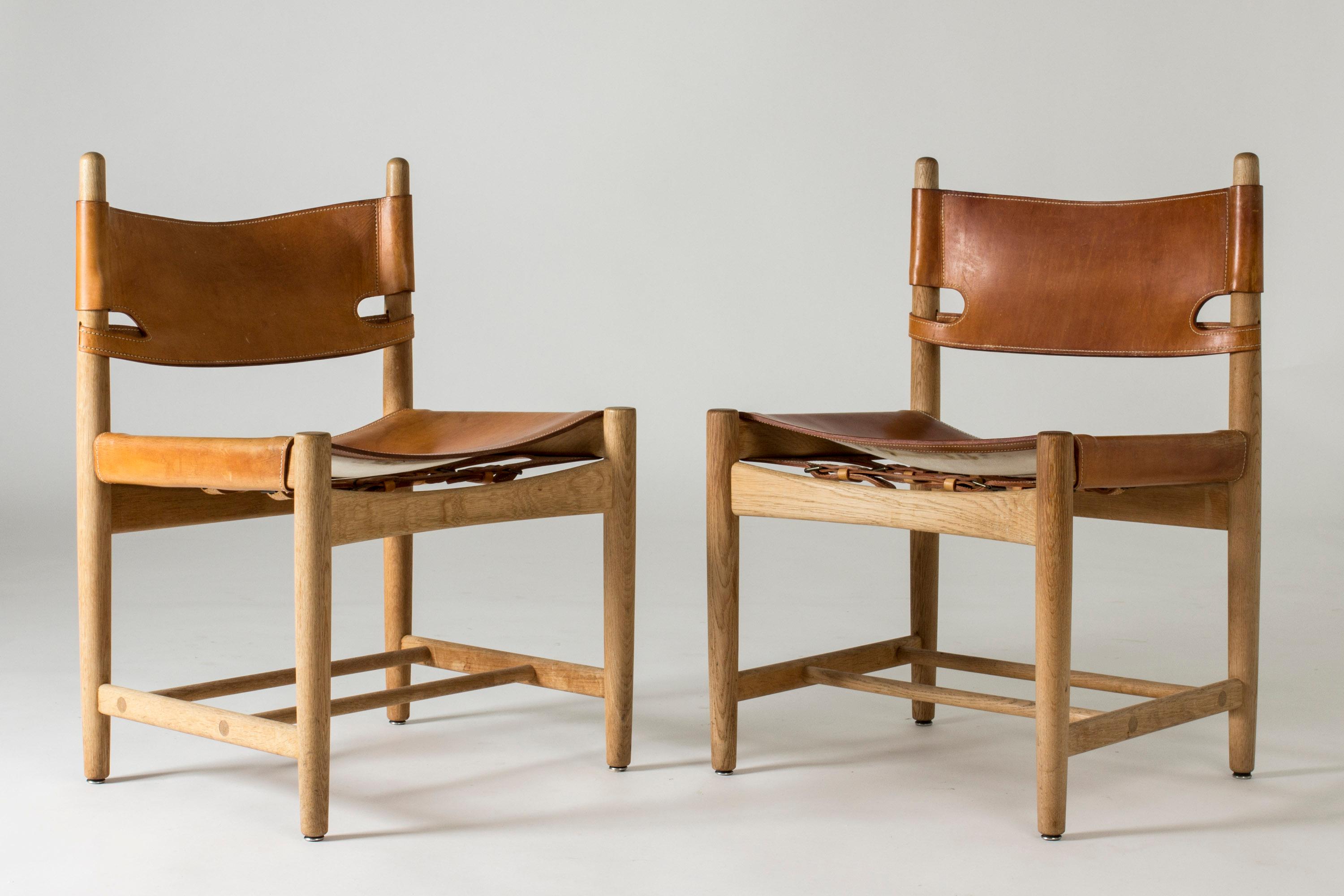 Set of Ten Dining Chairs by Børge Mogensen, Fredericia, Denmark, 1960s In Good Condition In Stockholm, SE