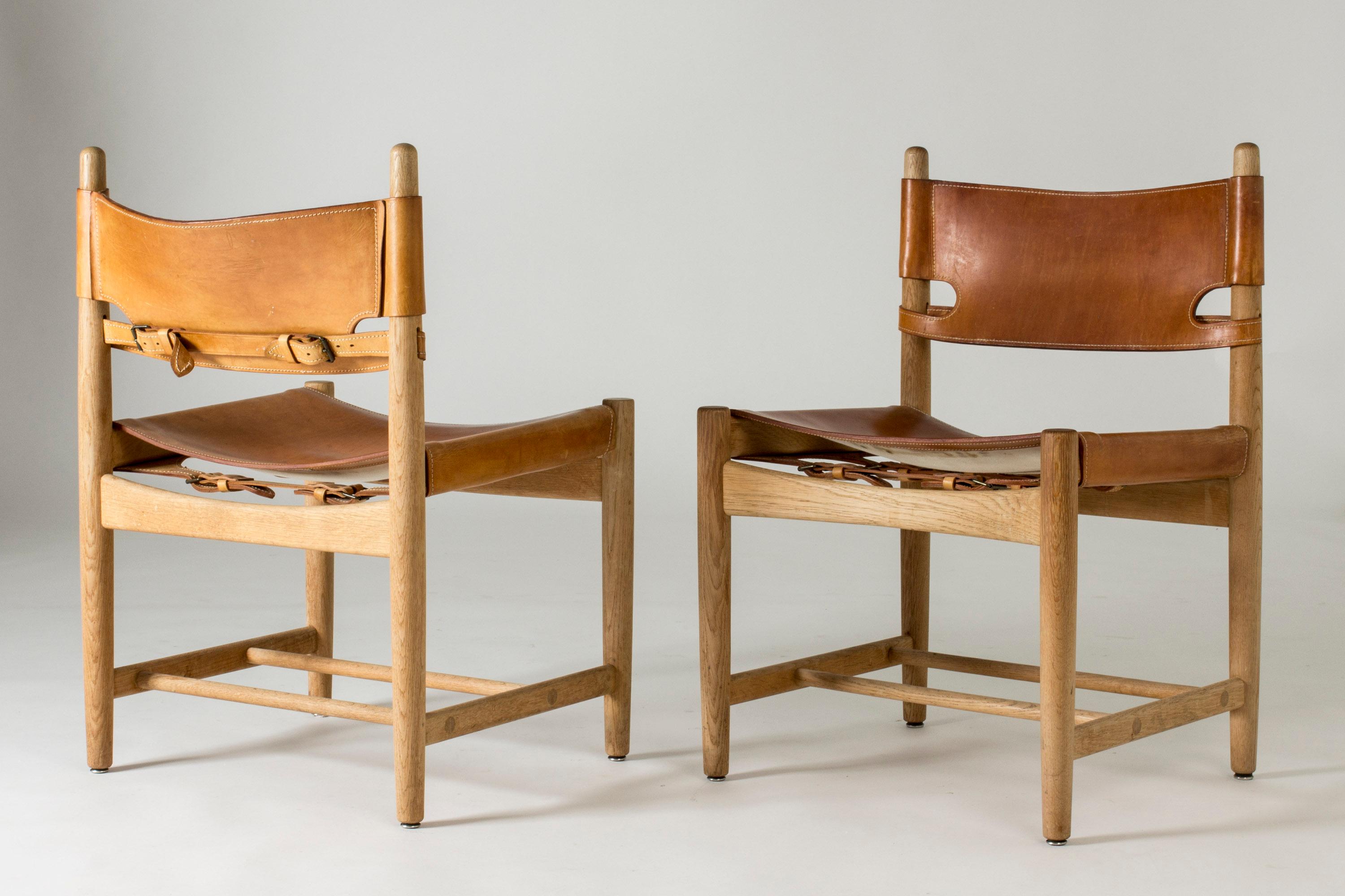 Mid-20th Century Set of Ten Dining Chairs by Børge Mogensen, Fredericia, Denmark, 1960s