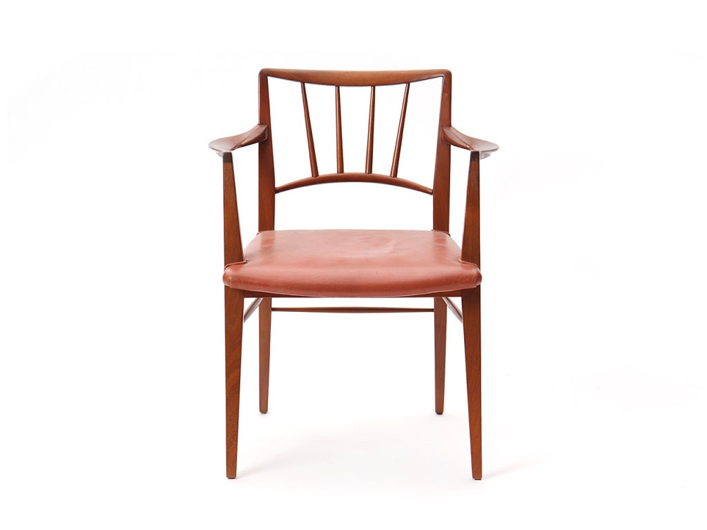 American Set of Ten Dining Chairs by Edward Wormley for Dunbar For Sale