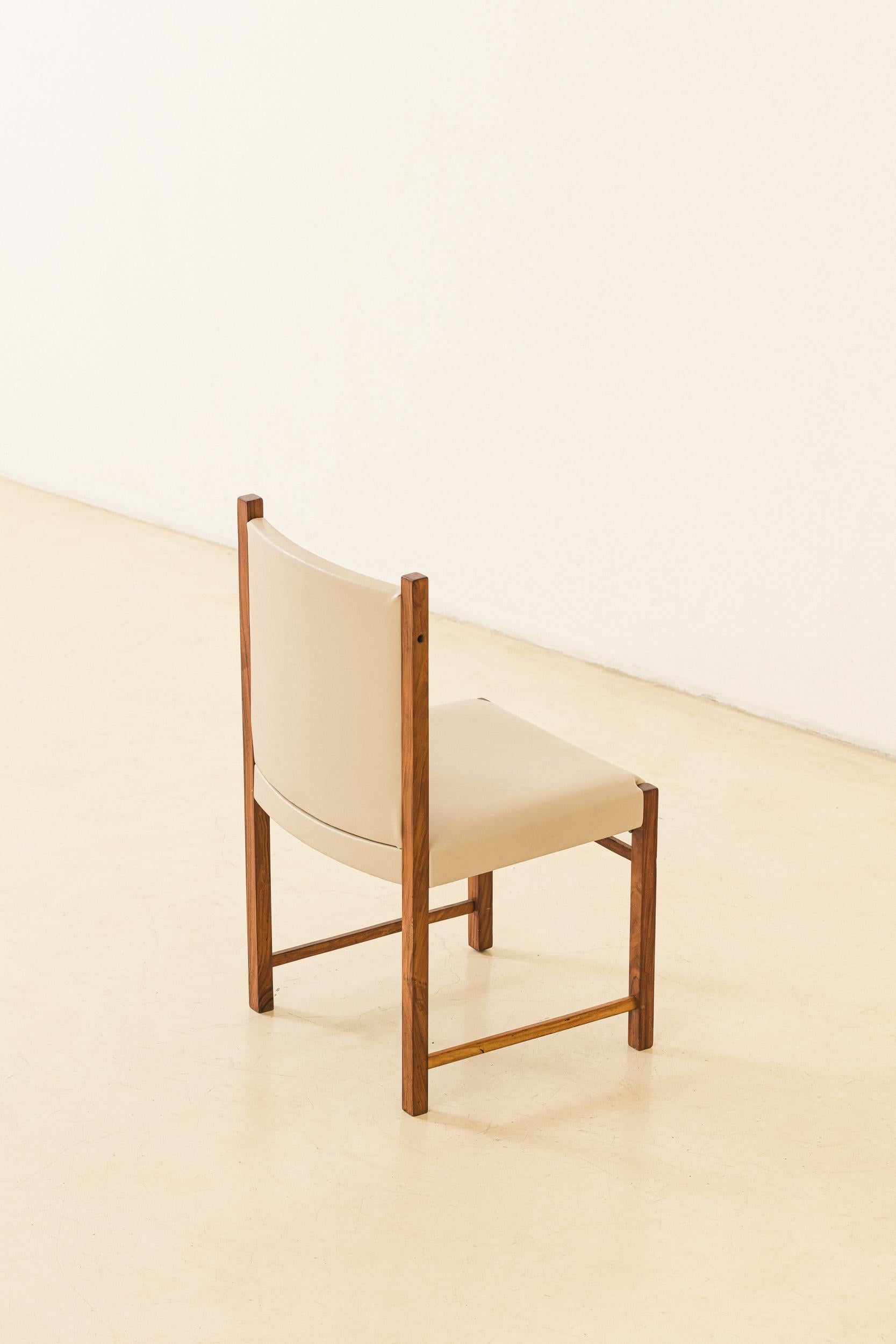 Set of Ten Dining Chairs by Móveis Cimo, Mid-Century Brazilian Design, 1960s For Sale 6