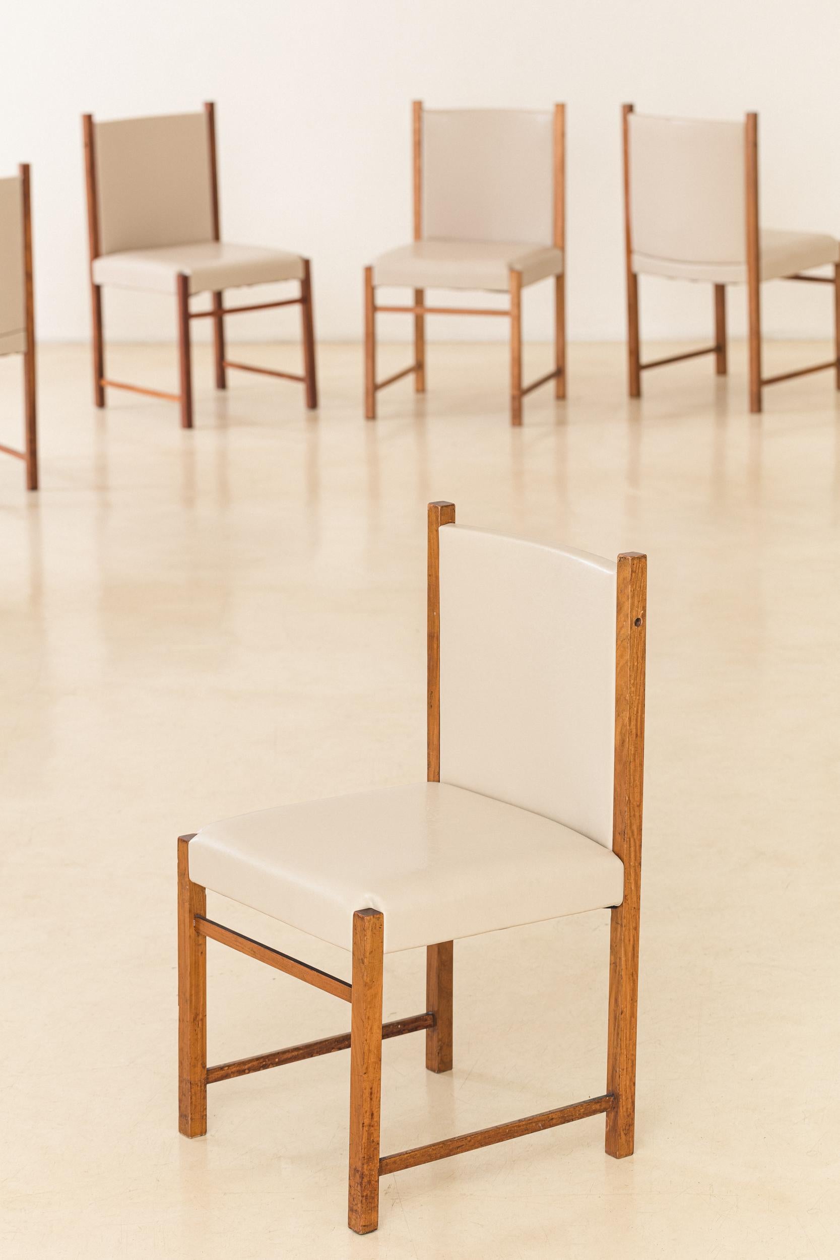 Mid-20th Century Set of Ten Dining Chairs by Móveis Cimo, Mid-Century Brazilian Design, 1960s For Sale