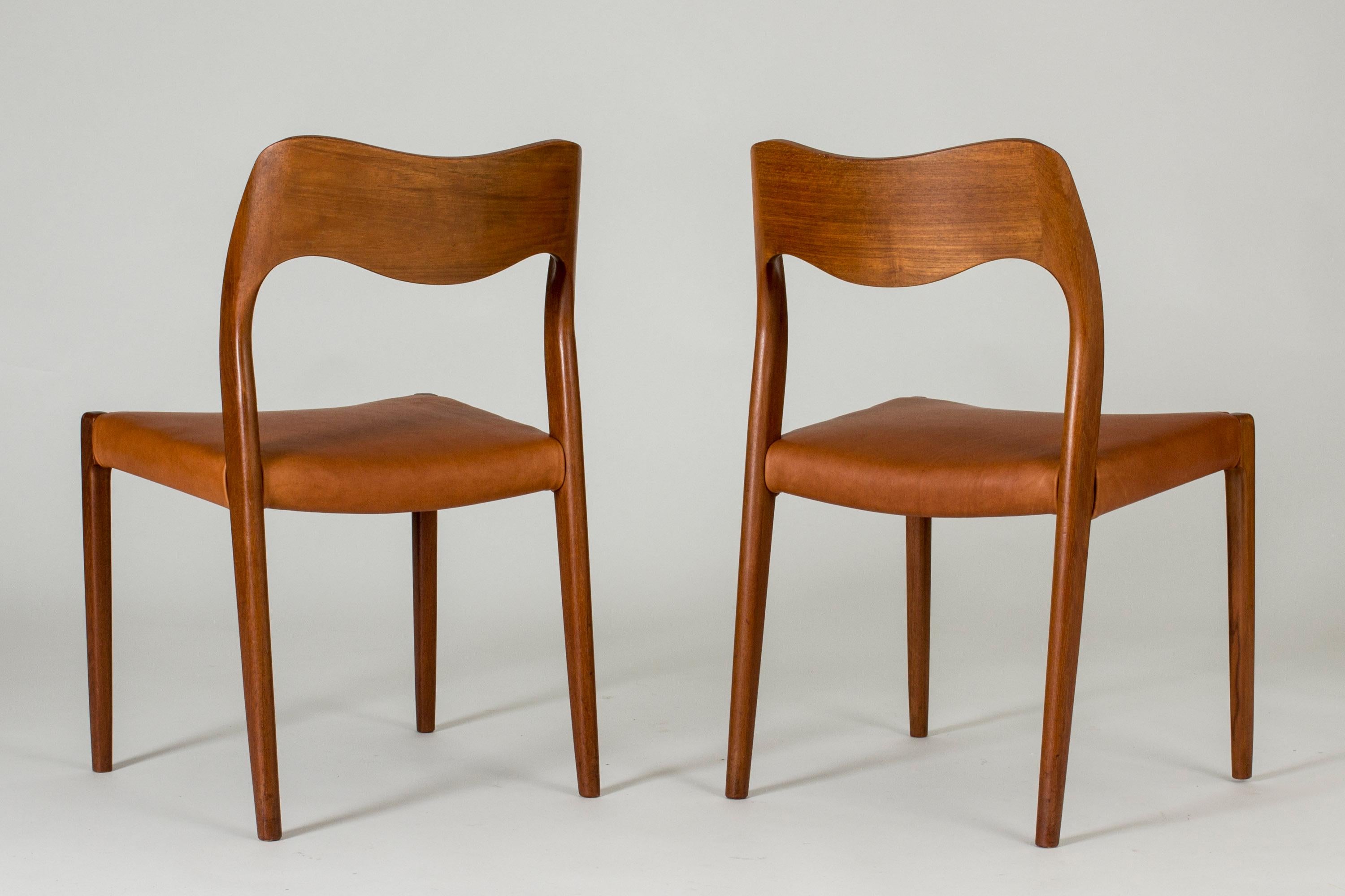 Danish Set of Ten Dining Chairs by Niels O. Møller, Denmark, 1950s