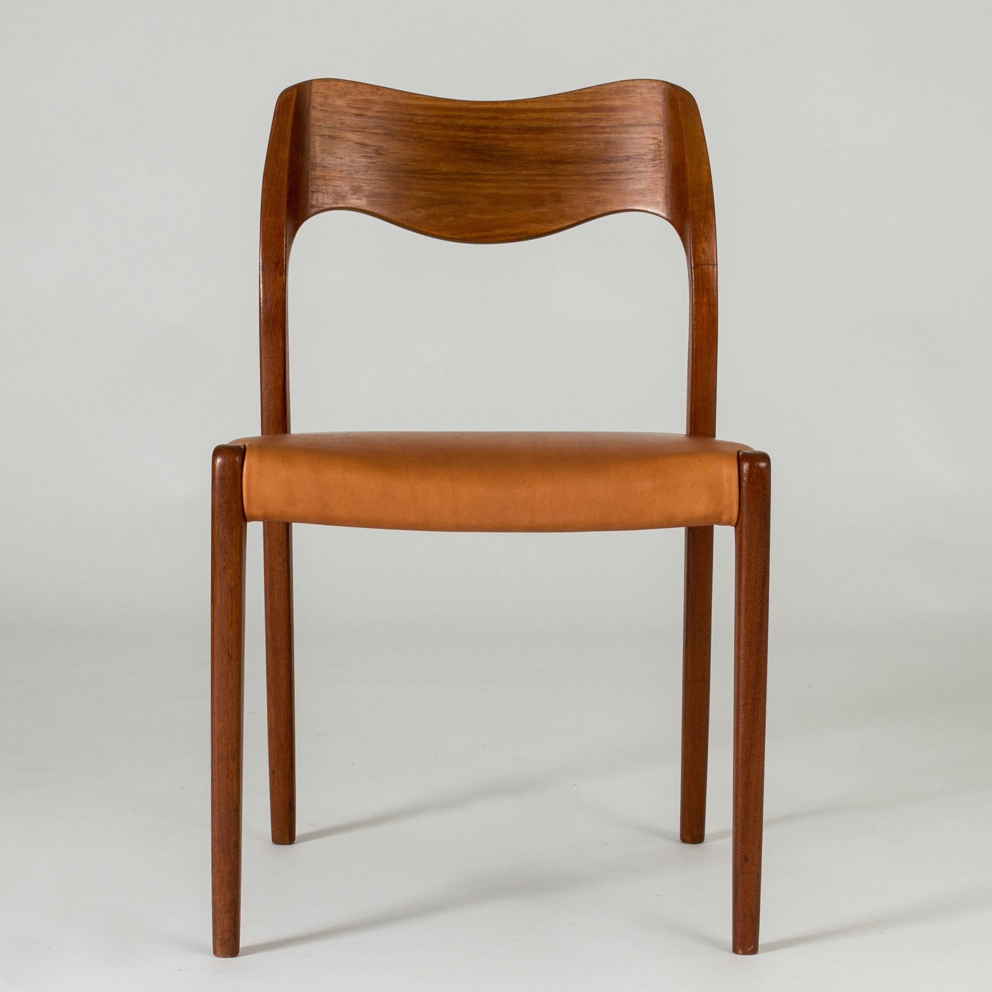 Set of Ten Dining Chairs by Niels O. Møller, Denmark, 1950s In Good Condition In Stockholm, SE