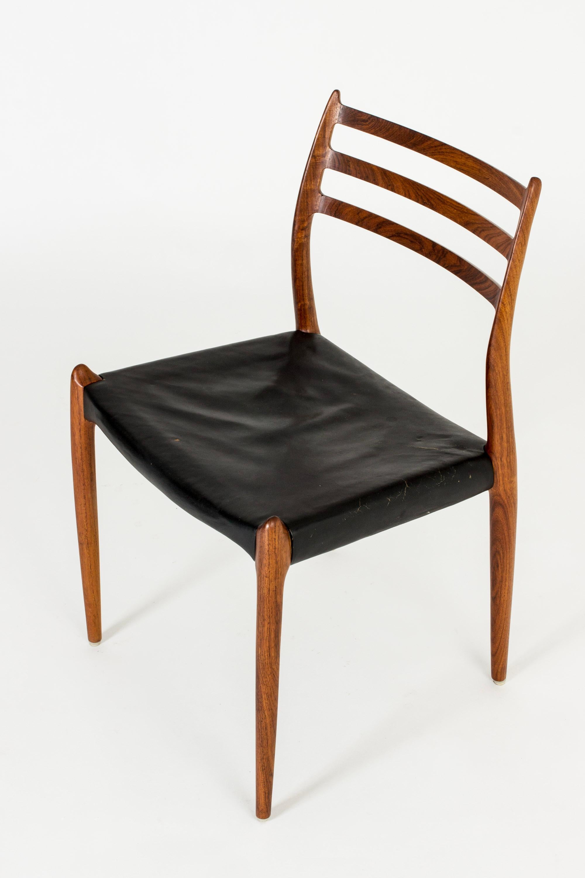 Mid-20th Century Set of Ten Dining Chairs by Niels O. Møller, Denmark, 1950s
