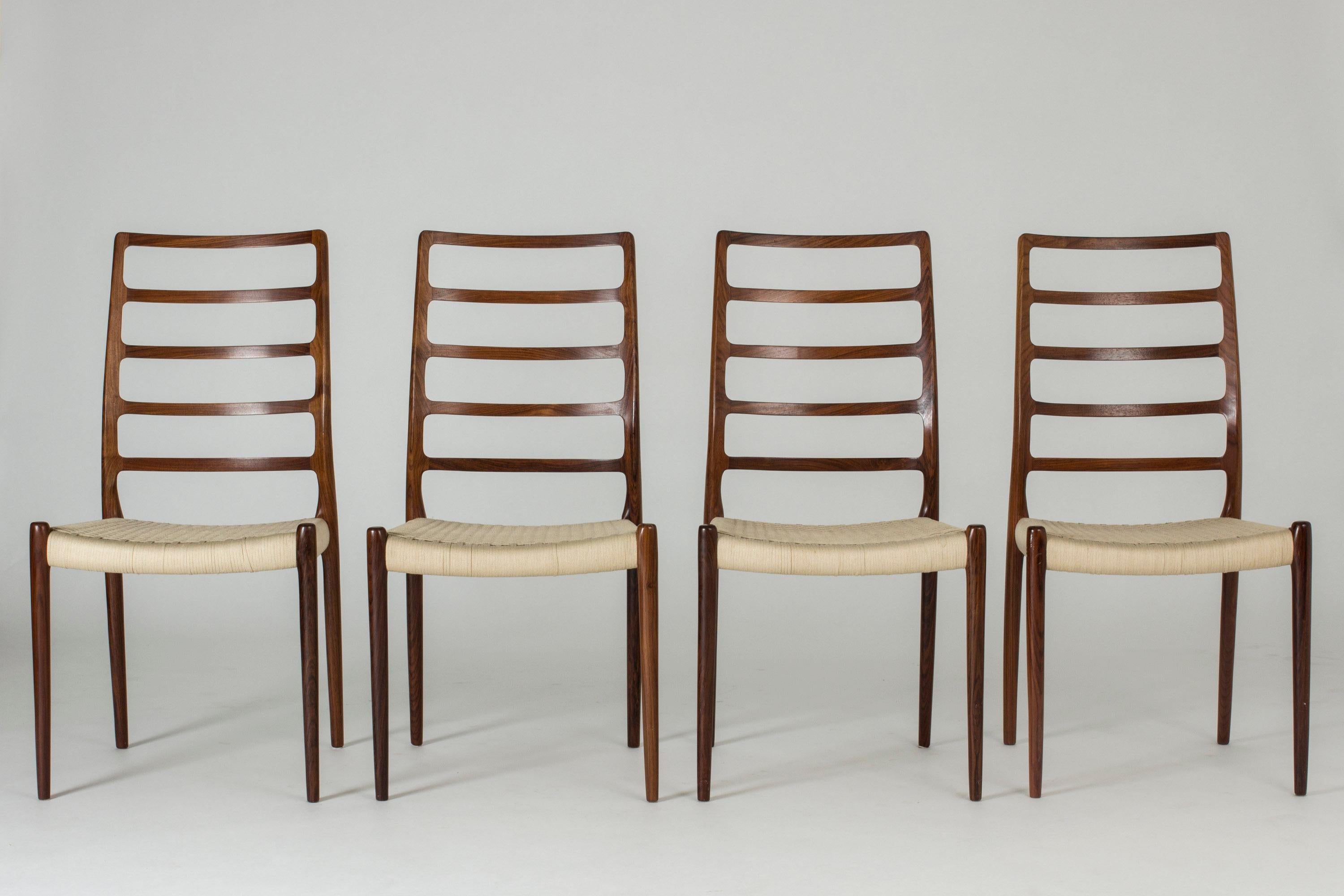 Scandinavian Modern Set of Ten Dining Chairs by Niels O. Møller