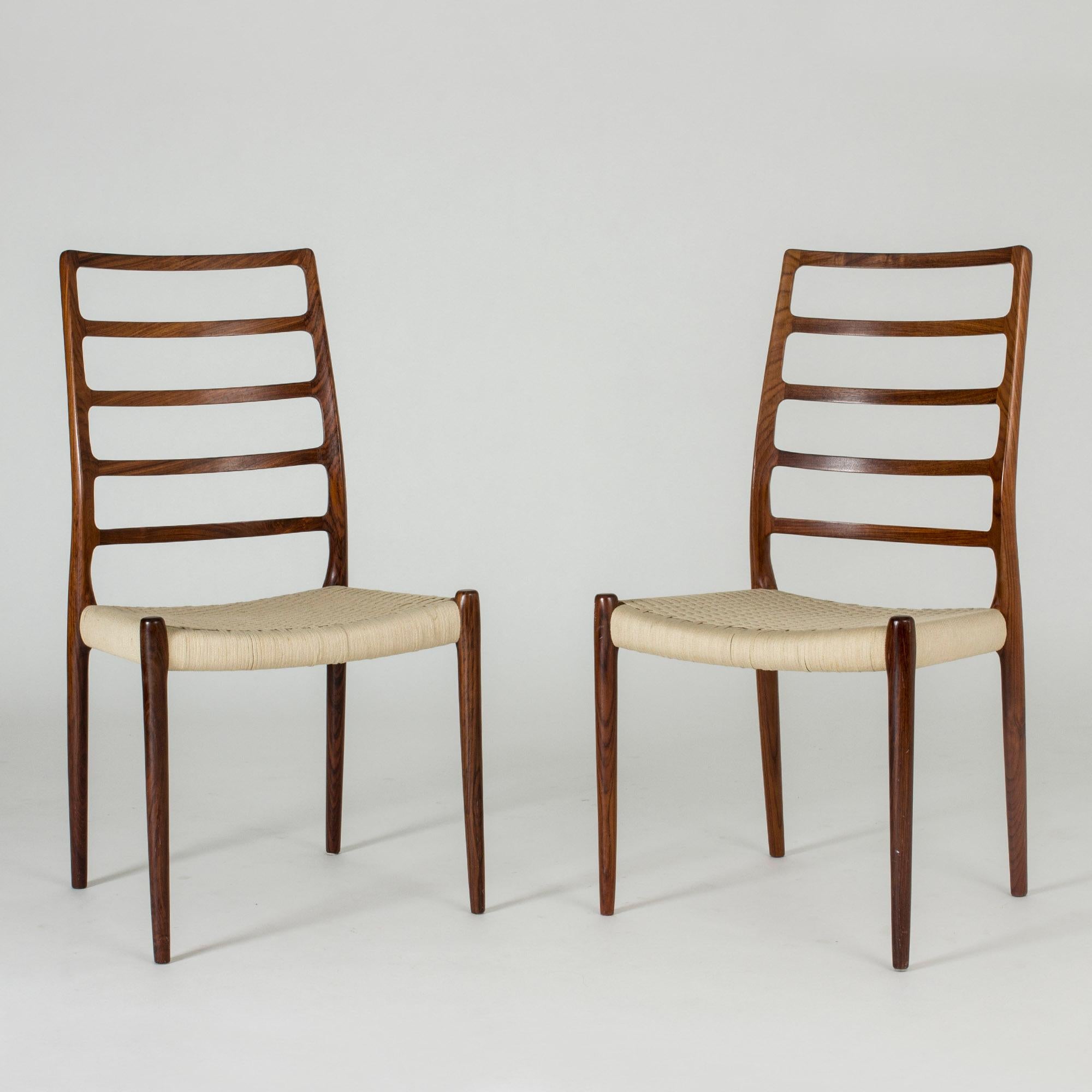 Danish Set of Ten Dining Chairs by Niels O. Møller