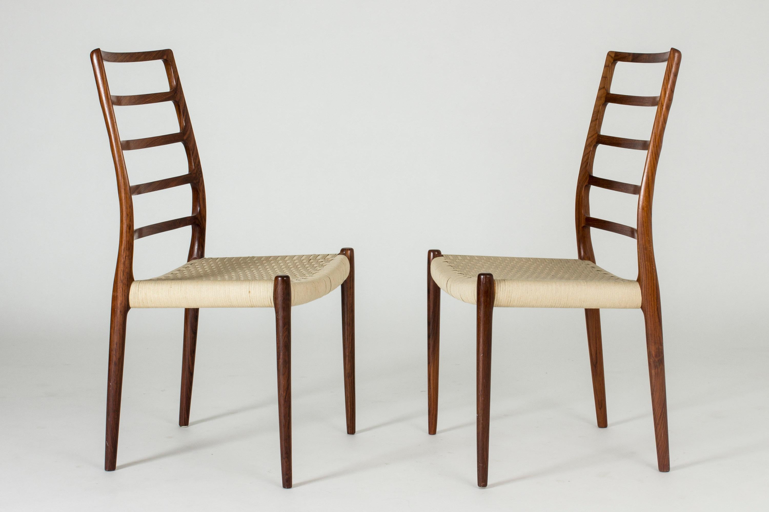 Set of Ten Dining Chairs by Niels O. Møller In Good Condition In Stockholm, SE