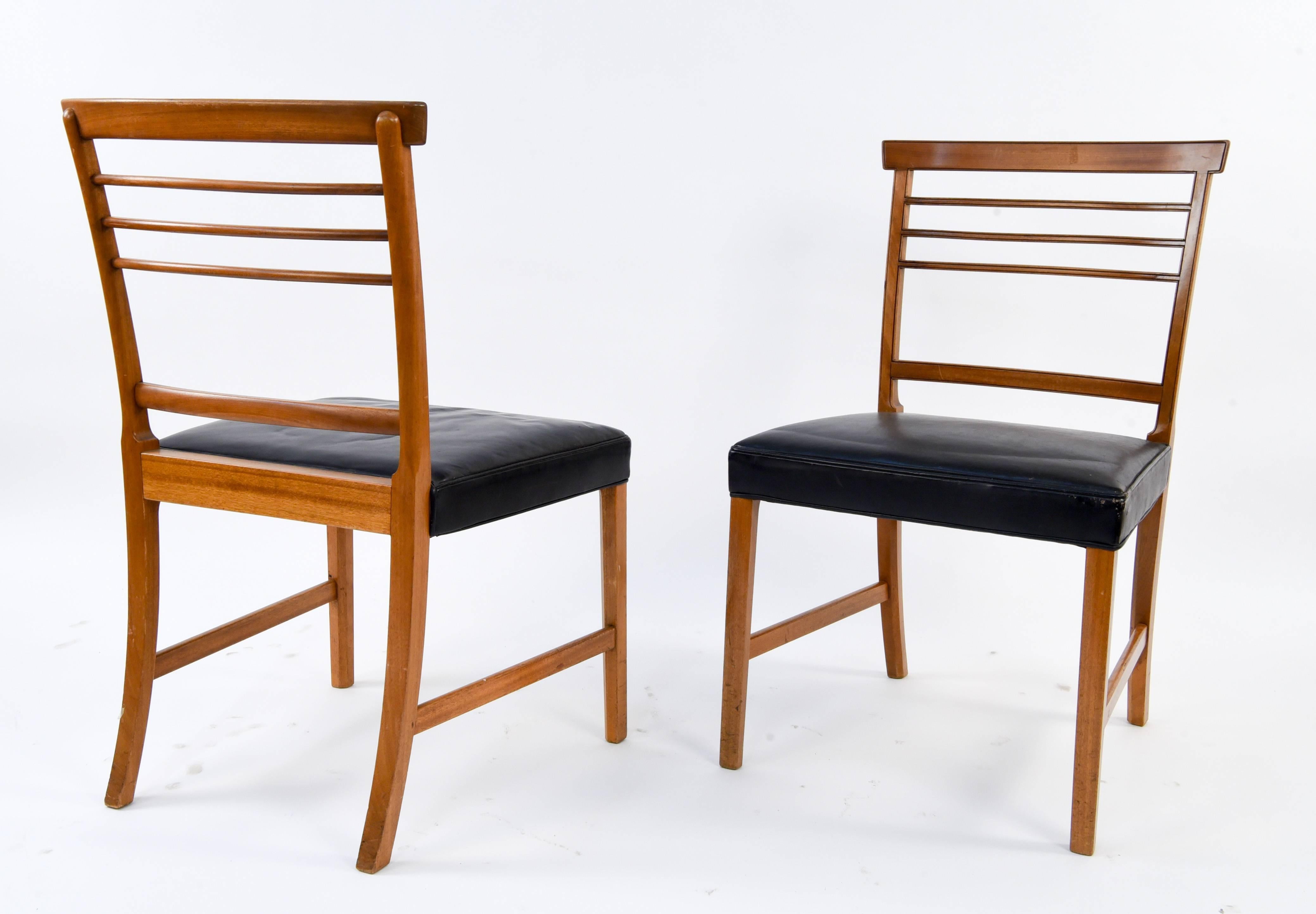 Danish Set of Ten Dining Chairs by Ole Wanscher for AJ Iversen
