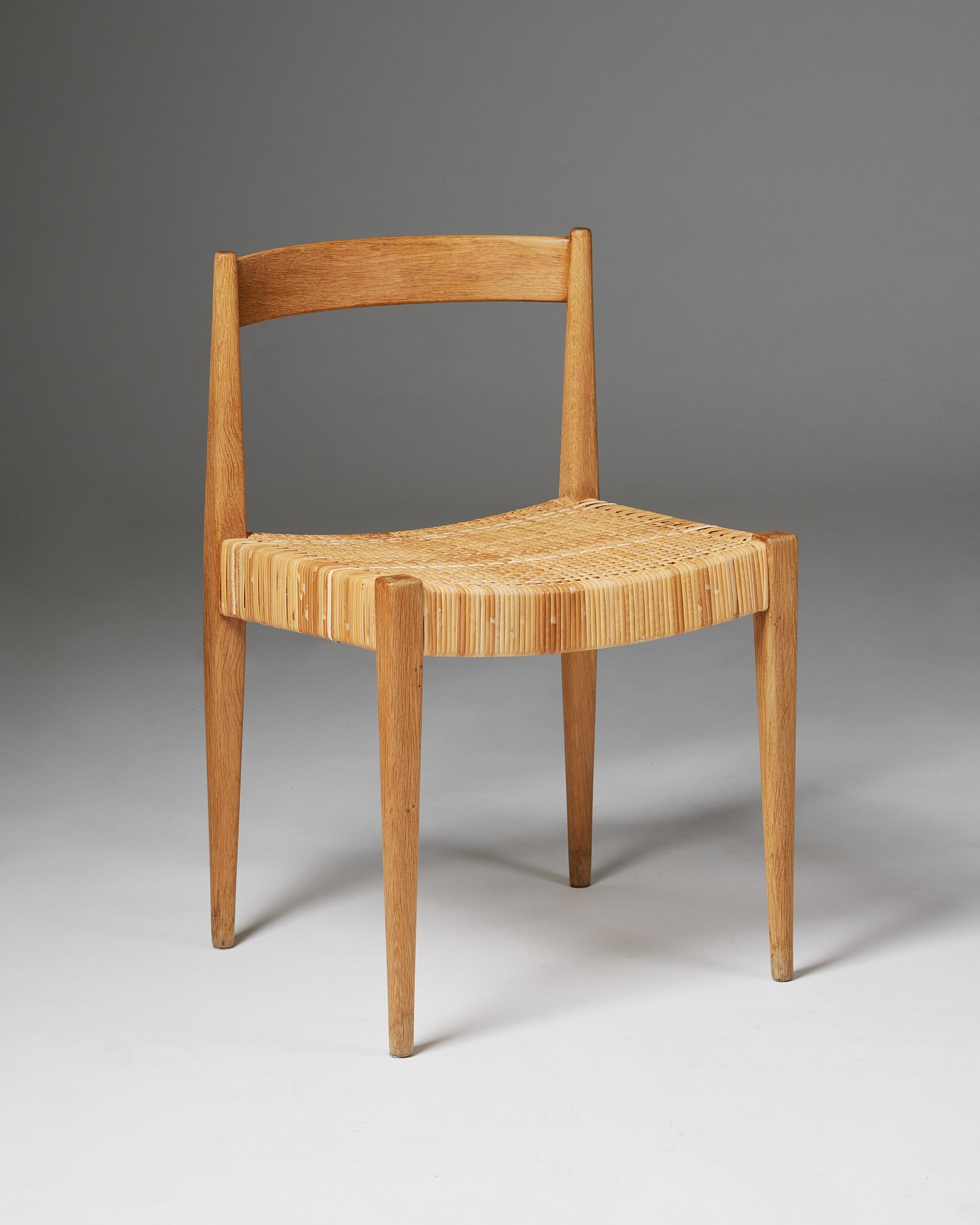 Danish Set of Ten Dining Chairs Designed by Nanna and Jorgen Ditzel