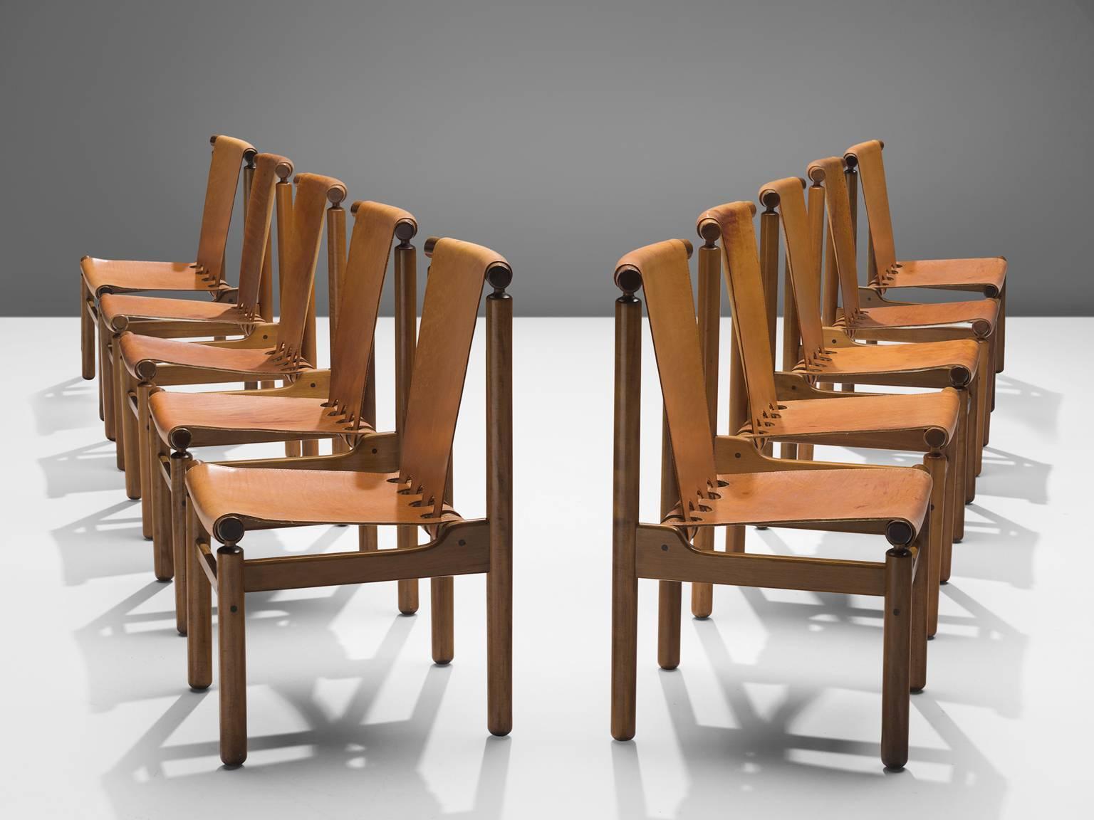 cognac dining chairs