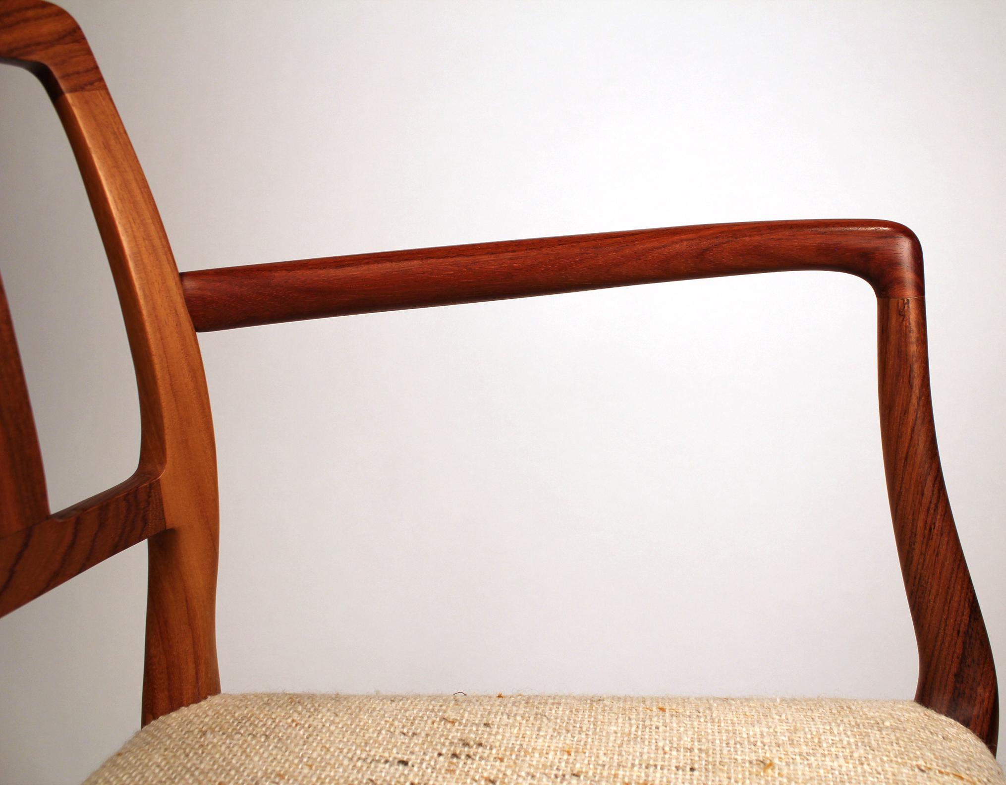 Danish Set of Ten Dining Chairs in East Indian Rosewood by Niels Otto Moller
