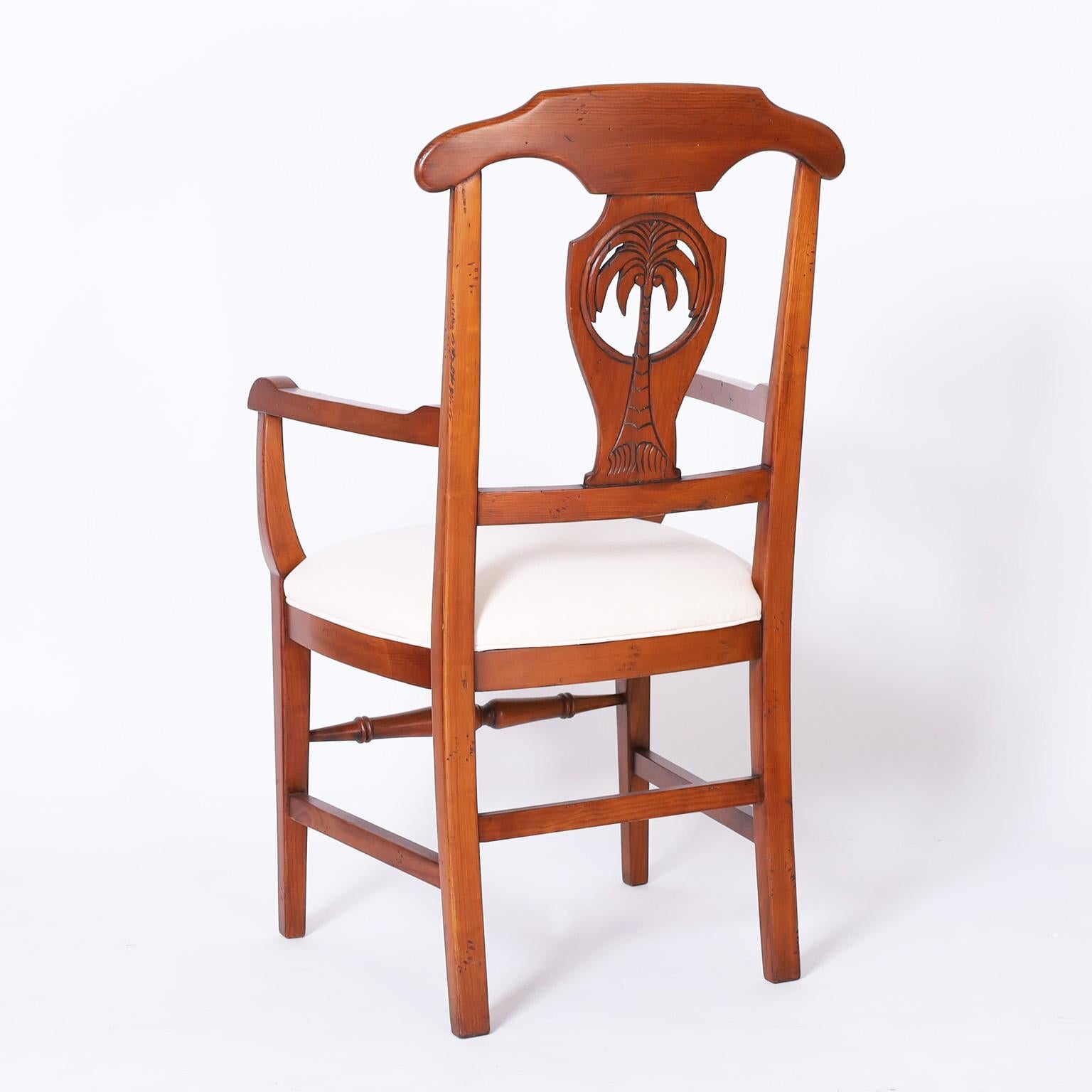 palm tree dining chairs