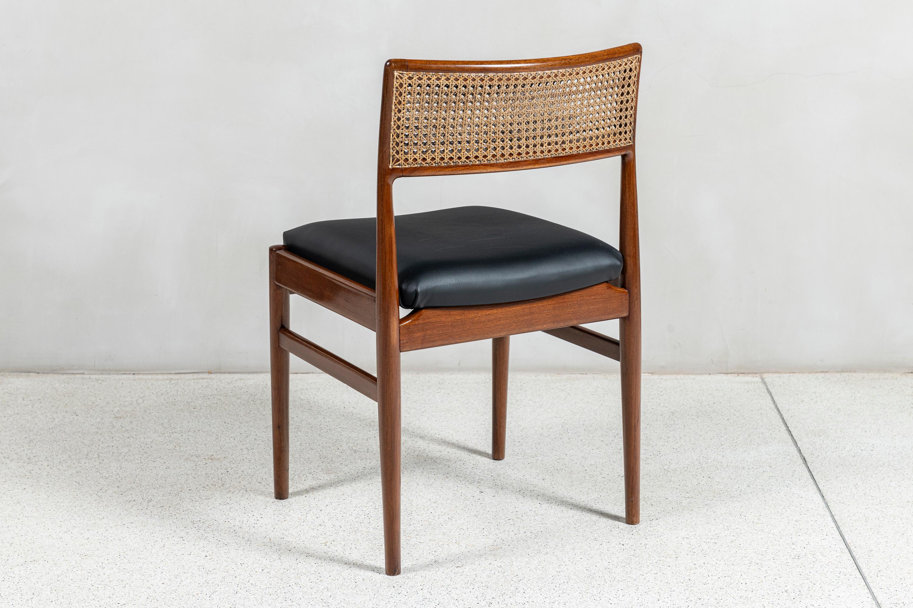 Danish Set of Ten Dining Room Chairs Design by Erik Worts, Denmark, circa 1960. For Sale
