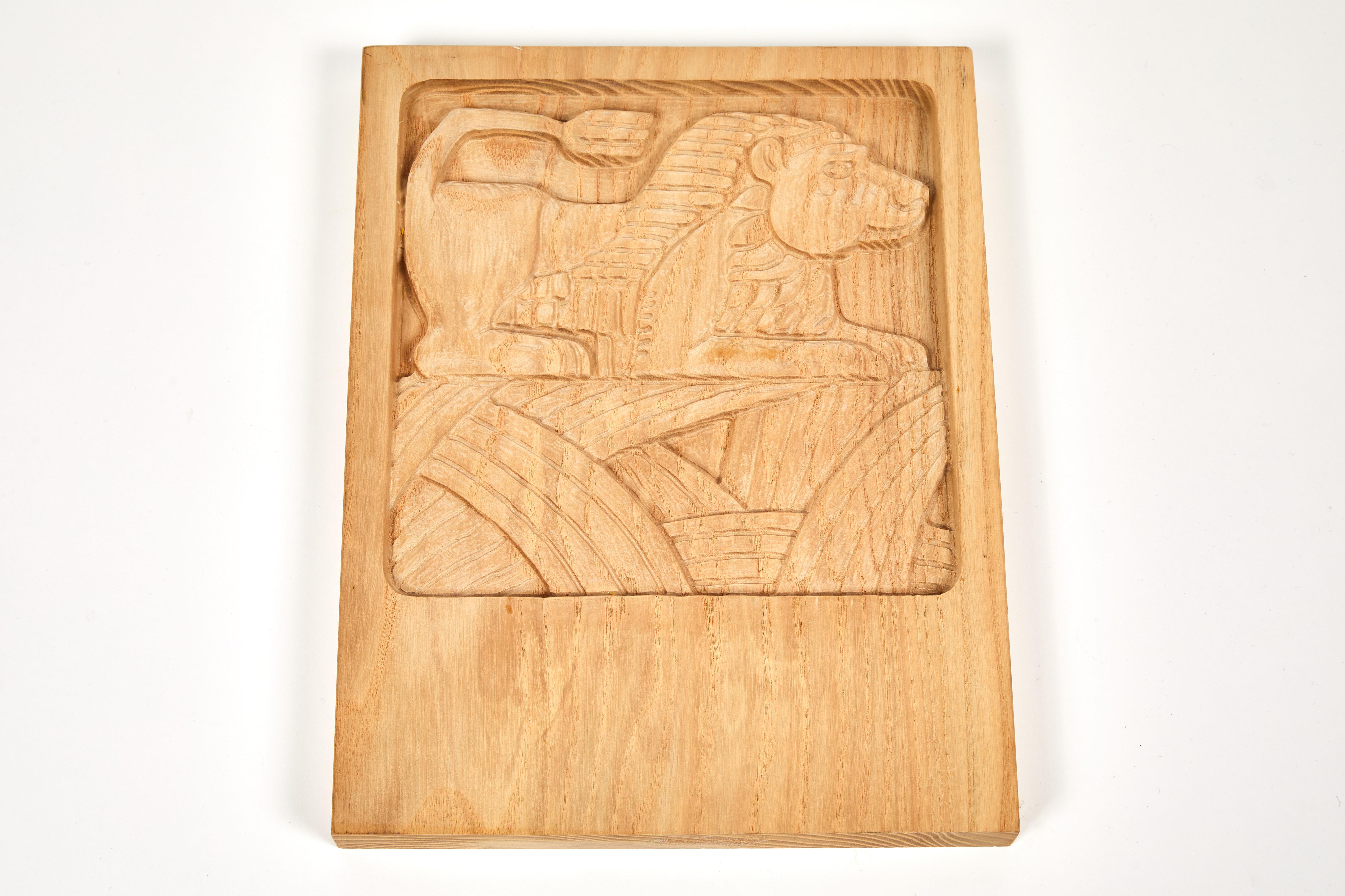 Conjunto de diez paneles de roble tallado Evelyn Ackerman Tallado en venta