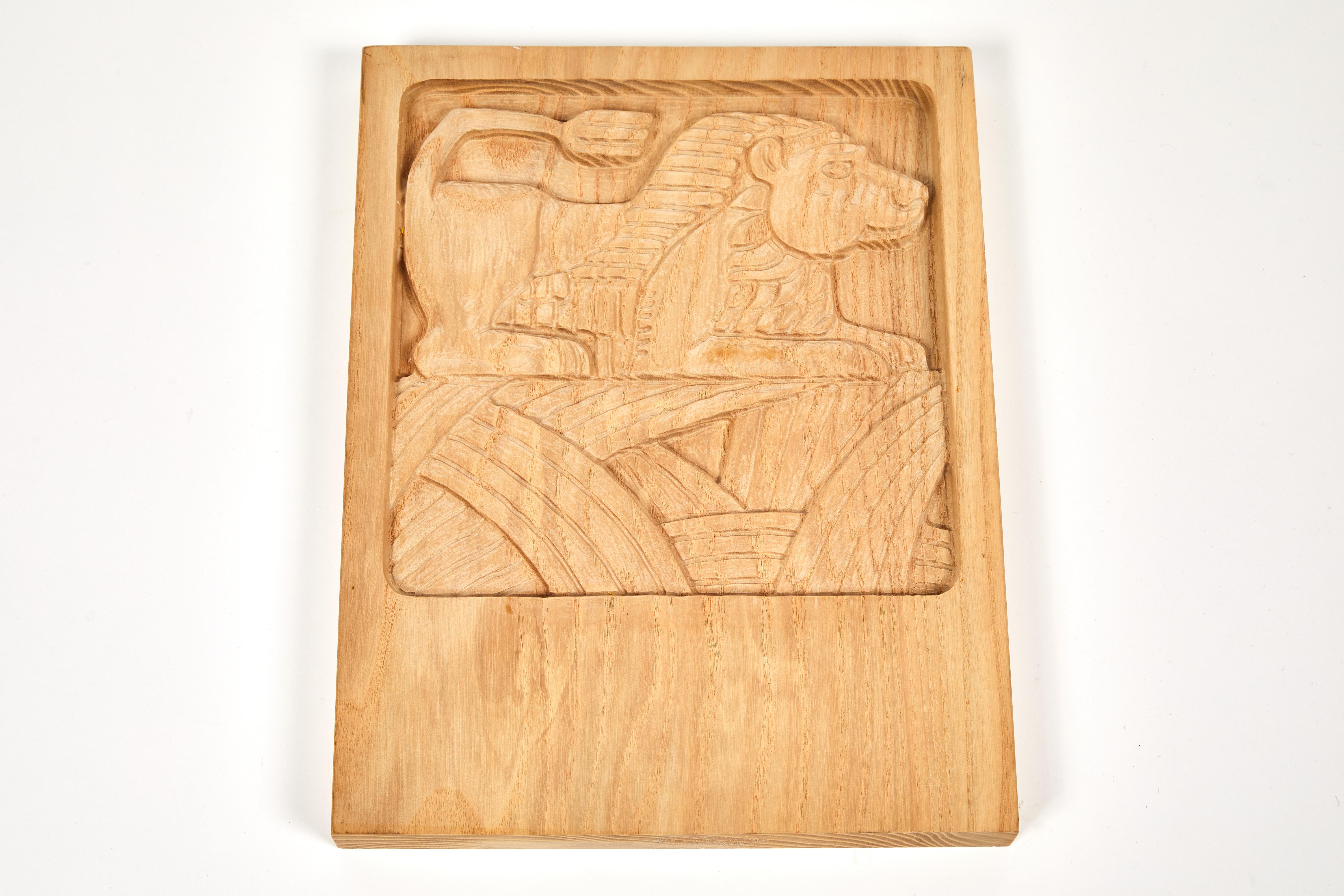 Set of Ten Evelyn Ackerman Carved Oak Panels In Good Condition For Sale In LOS ANGELES, CA