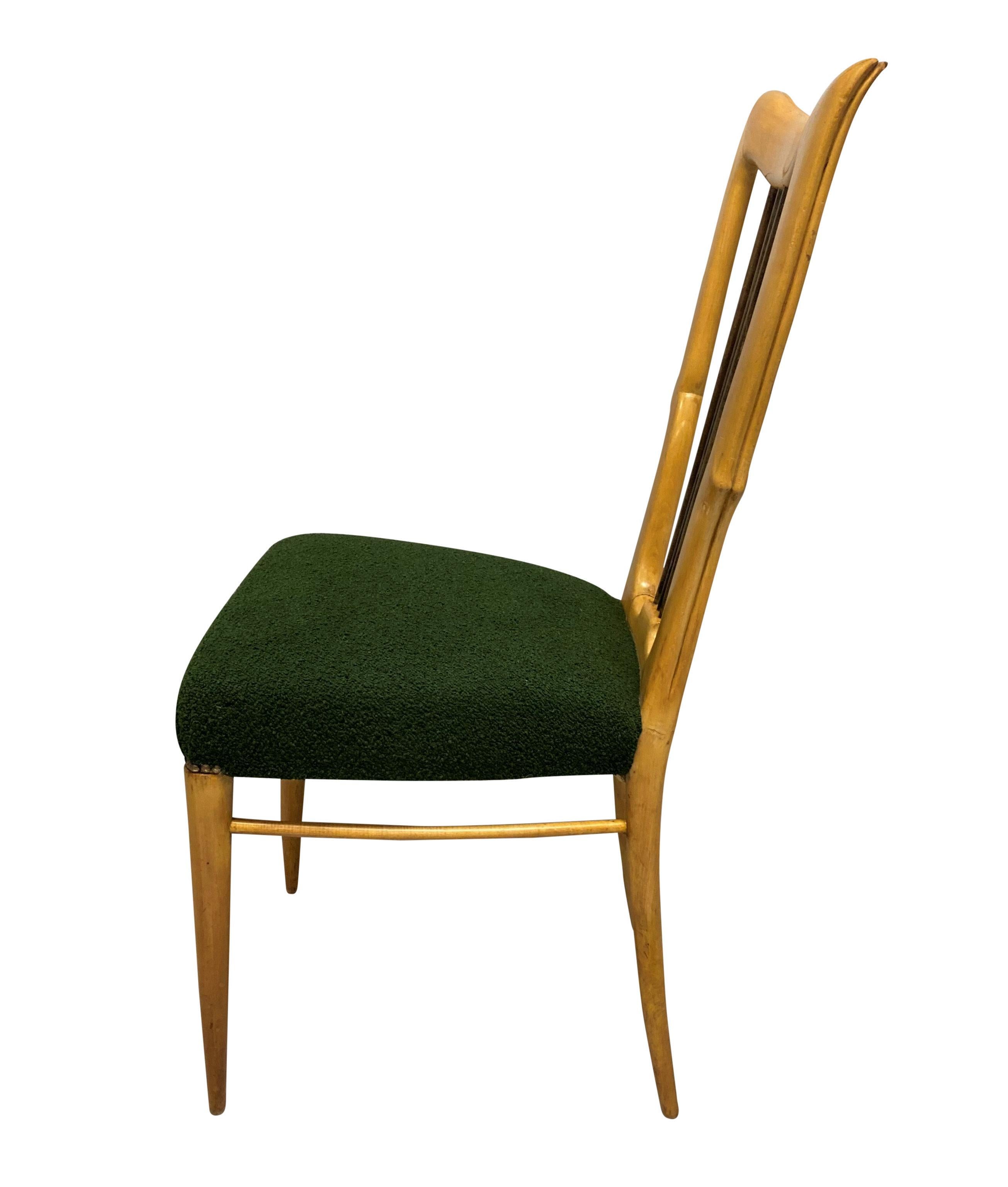Mid-20th Century Set Of Ten Fine Paolo Buffa Dining Chairs