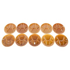 Set De Diez Platos Para Queso "Fondue