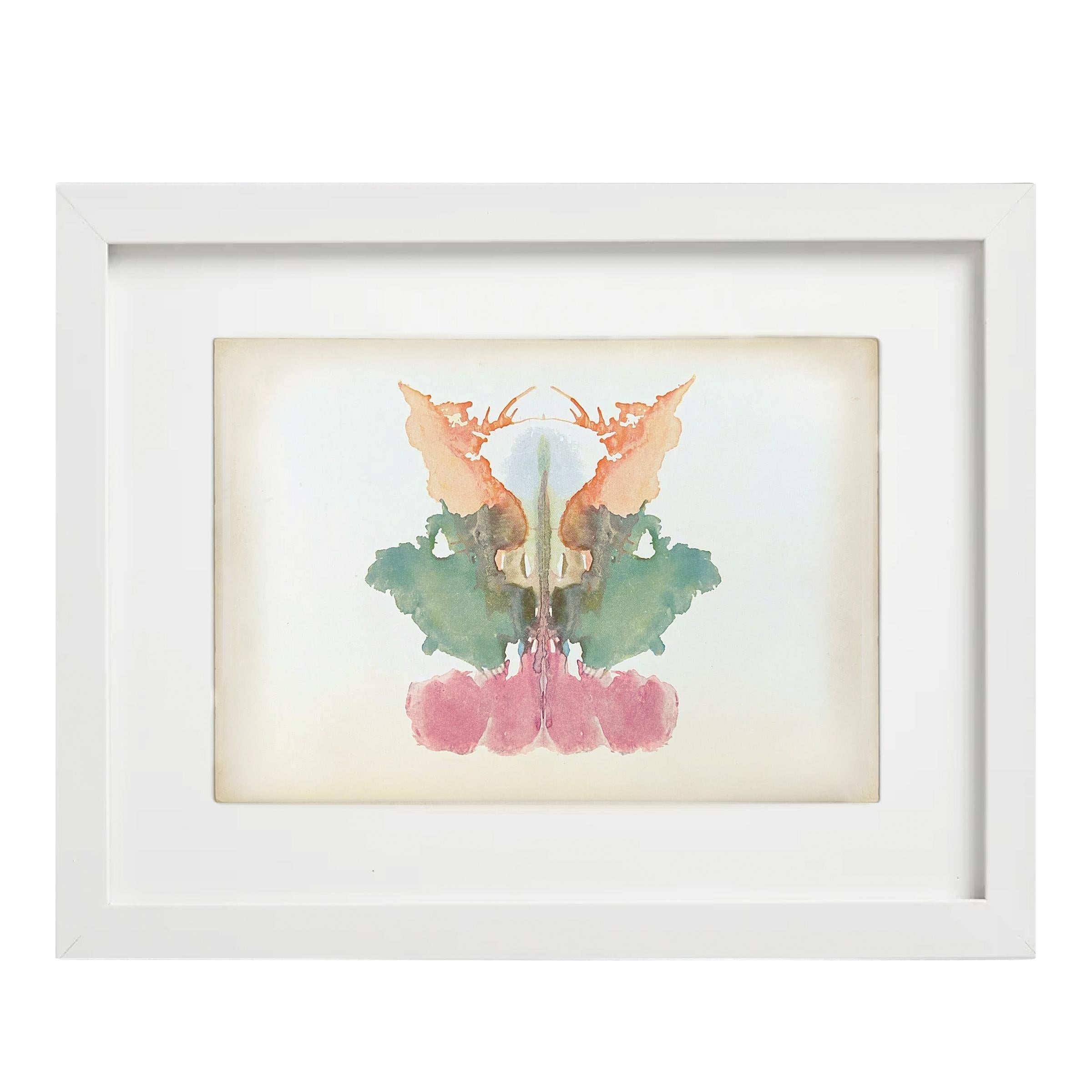 Set of Ten Framed Original Rorschach Inkblot Cards For Sale 3